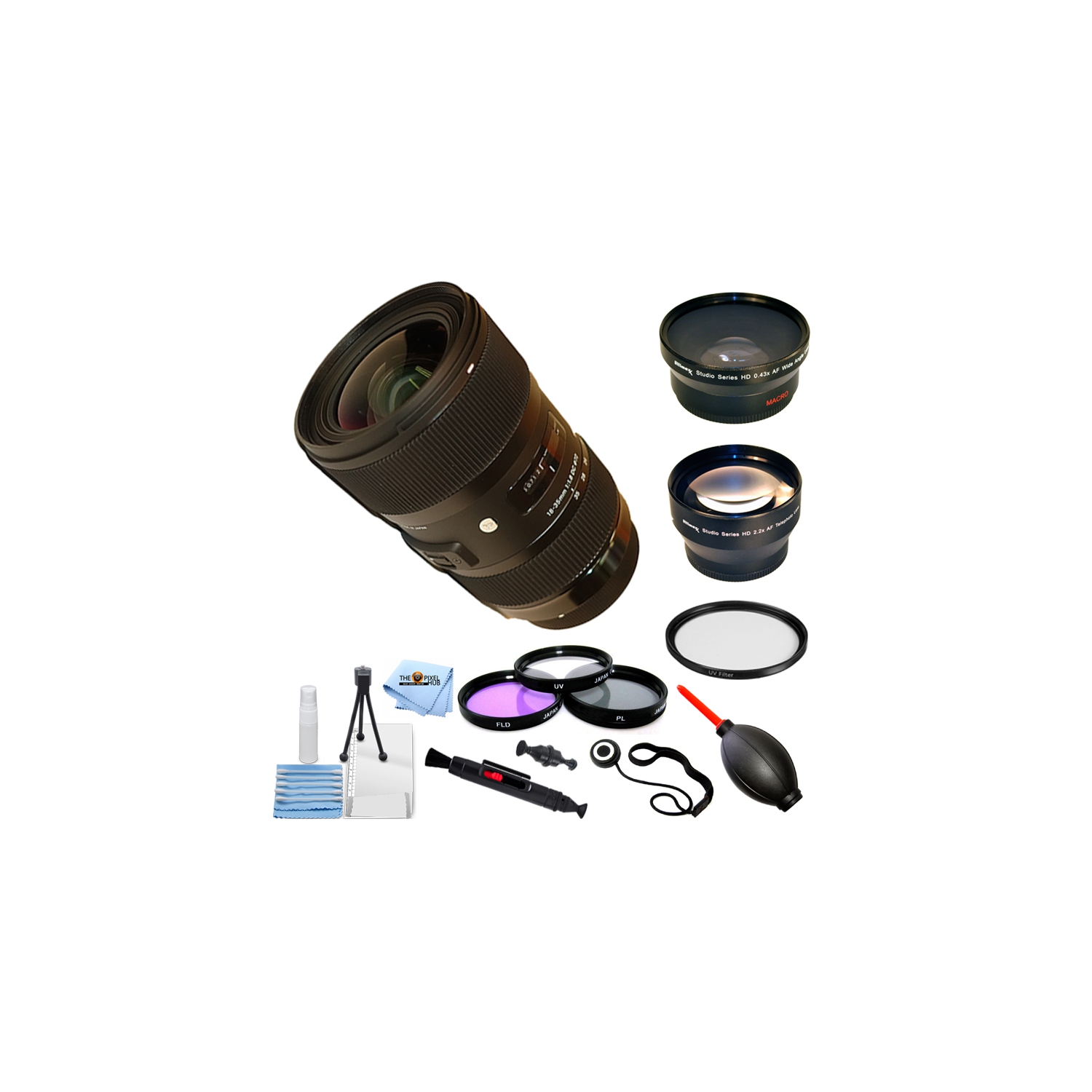 Sigma 18-35mm f/1.8 DC HSM Art Lens for Nikon 210-306 - Filter Kit Bundle