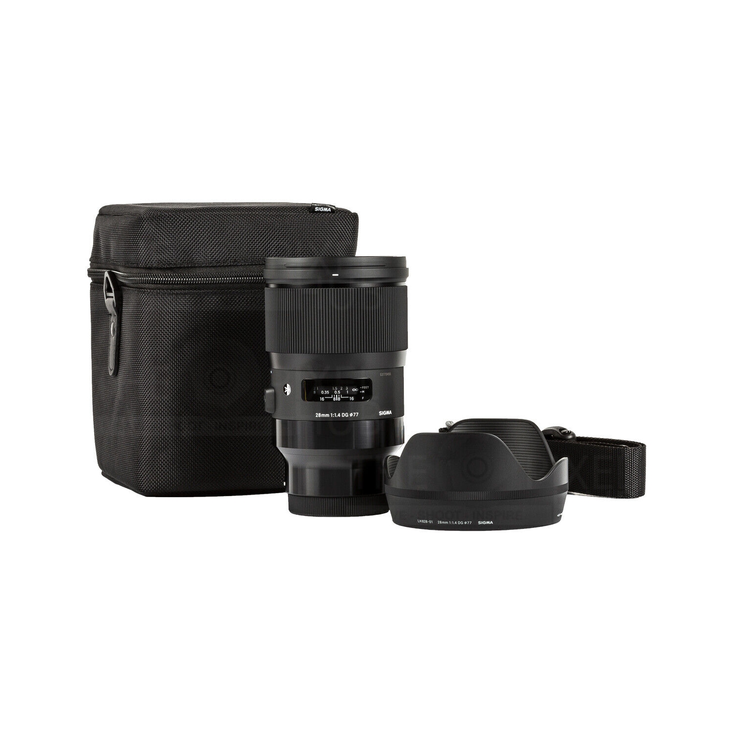 Objectif artistique 28&nbsp;mm f/1,4 DG HSM de Sigma pour ensemble de filtres E 441965 Pro de Sony