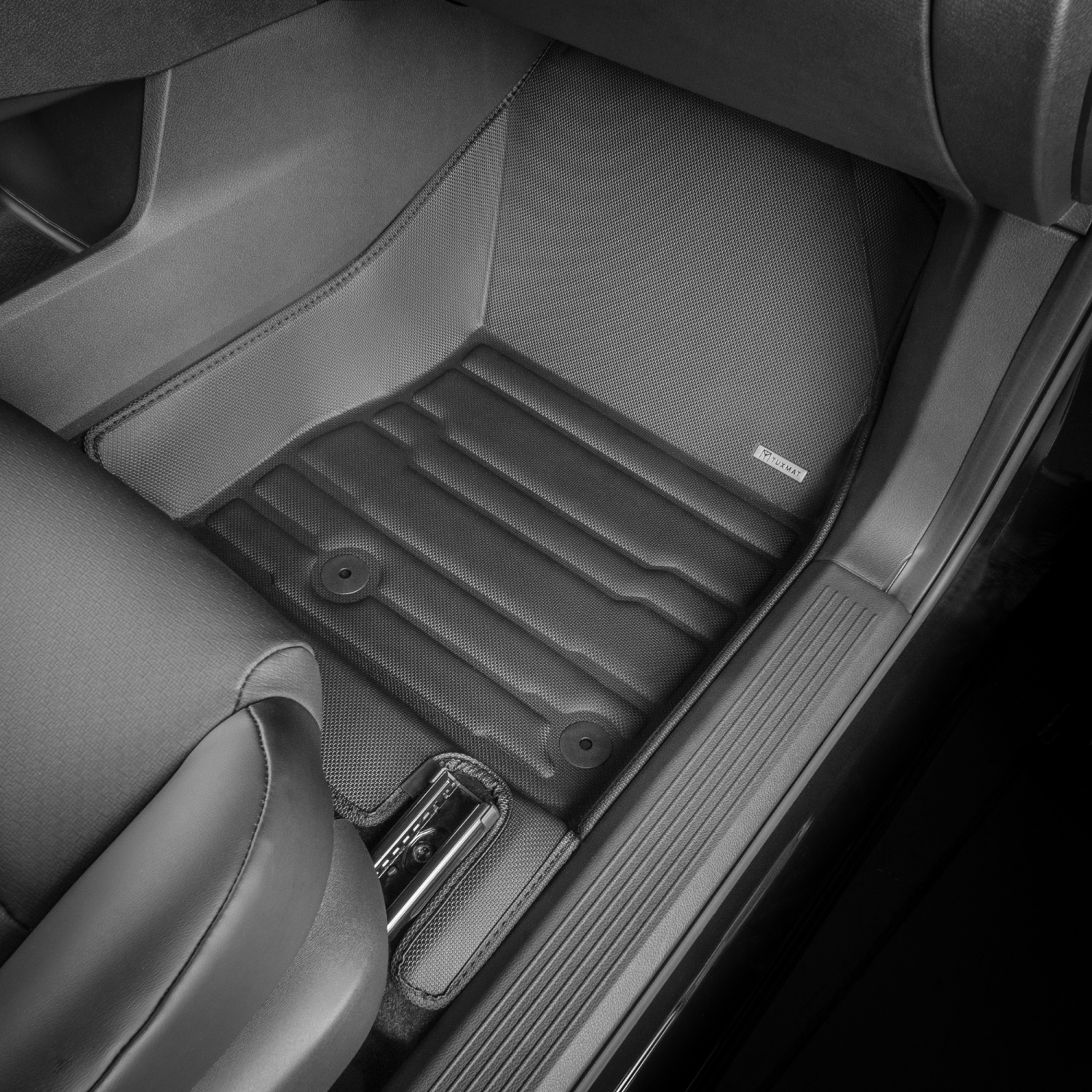 Tapis TuxMat - Pour les modèles Nissan Rogue 2023-2026 - Tapis d'auto personnalisés - Couverture maximale, toutes saisons, mesurée au laser - Cet