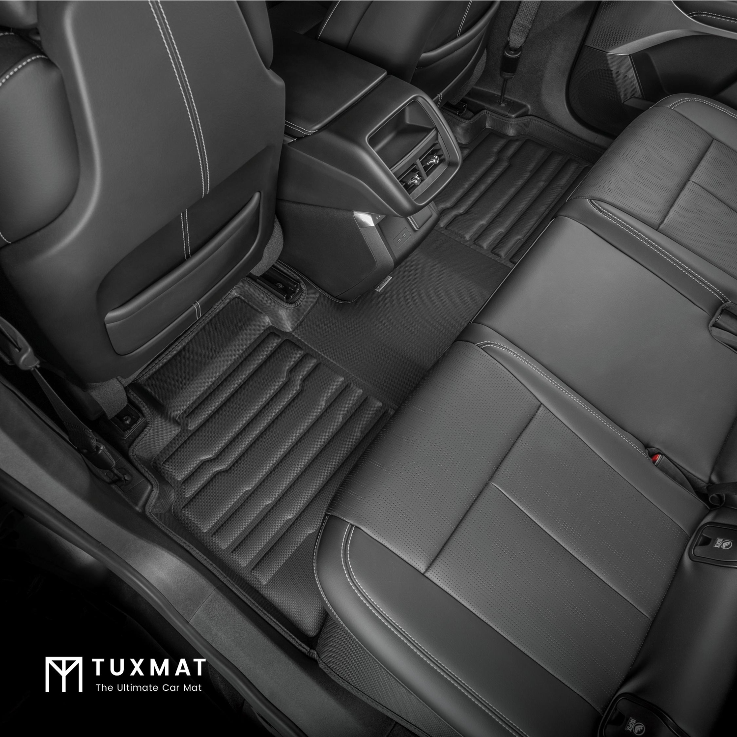 Tapis TuxMat - Pour les modèles Lyriq 2023-2026 de Cadillac - Tapis d'auto sur mesure - Couverture maximale, toutes saisons, mesuré au laser - Cet