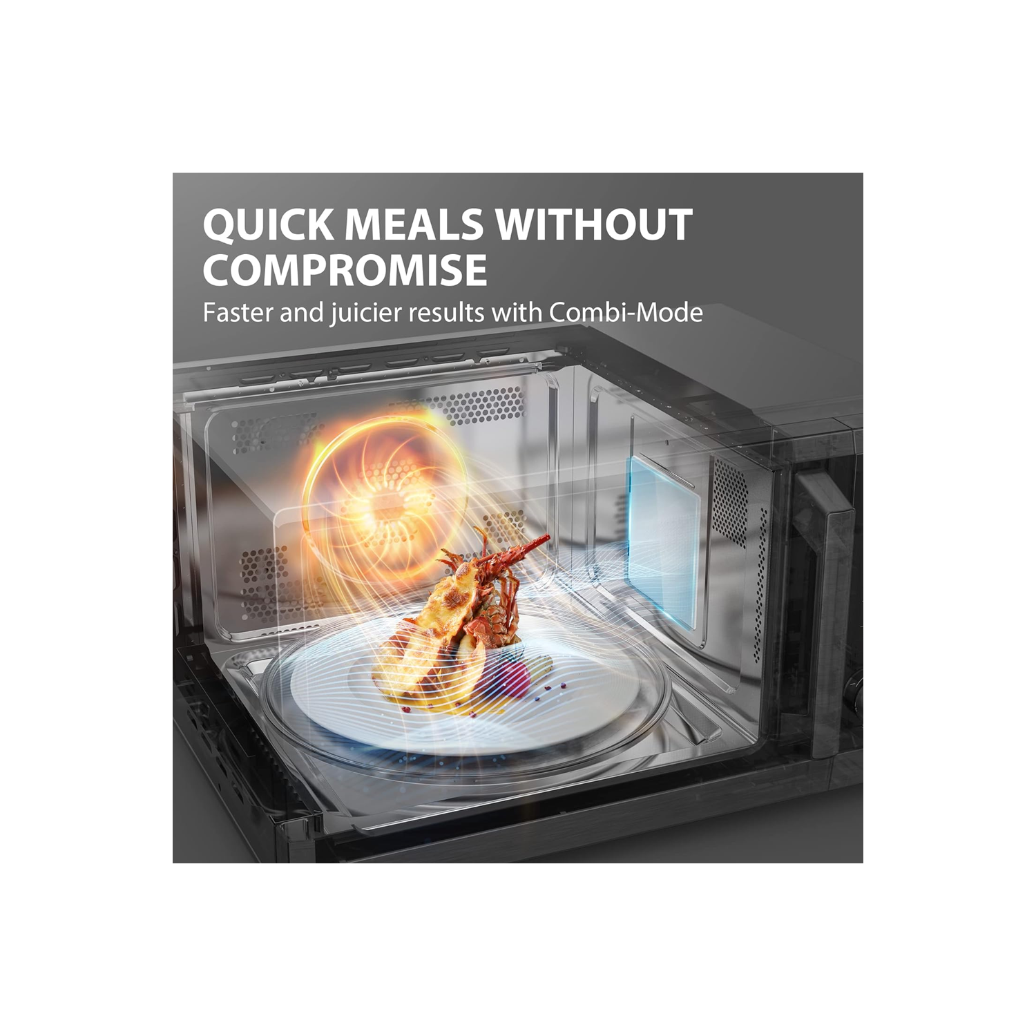 Toshiba ML2-TC10SAIT(BS/SS) 1.0 Cu. Ft. 8-in-1 Countertop Microwave, Air Fryer , Speedy Combi, Compact Convection ,Odor removal, Mute Function,