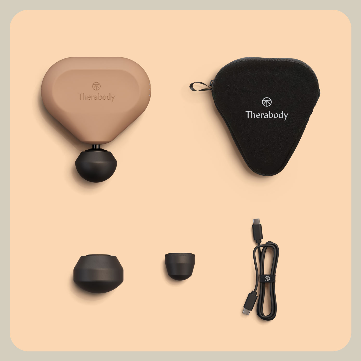 Therabody Theragun mini 2.0 Handheld Percussive Massage Device - Desert Rose