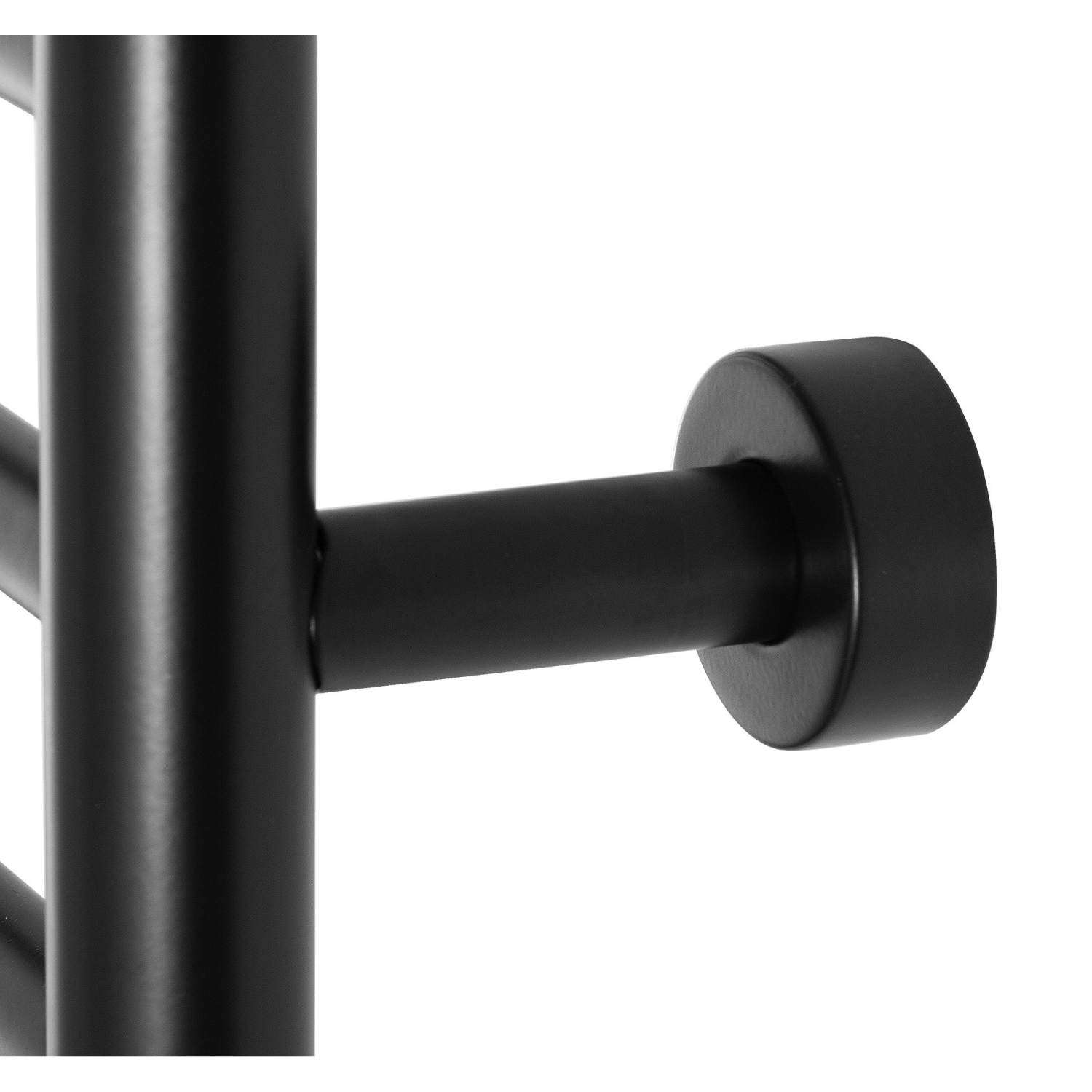 Chauffe-serviette électrique Warmlyours Infinity, 23,6 larg. X 32 haut. X 4,75 prof., noir, câblé ou enfichable