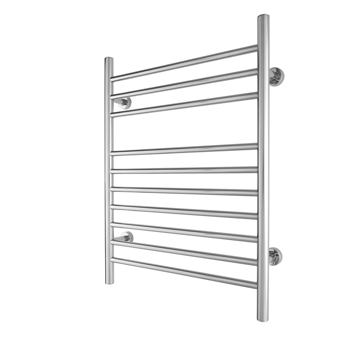 WarmlyYours Infinity Electric Towel Warmer 23.6"W x 32"H x 4.75"D, Polished, Hardwired or Plug-in