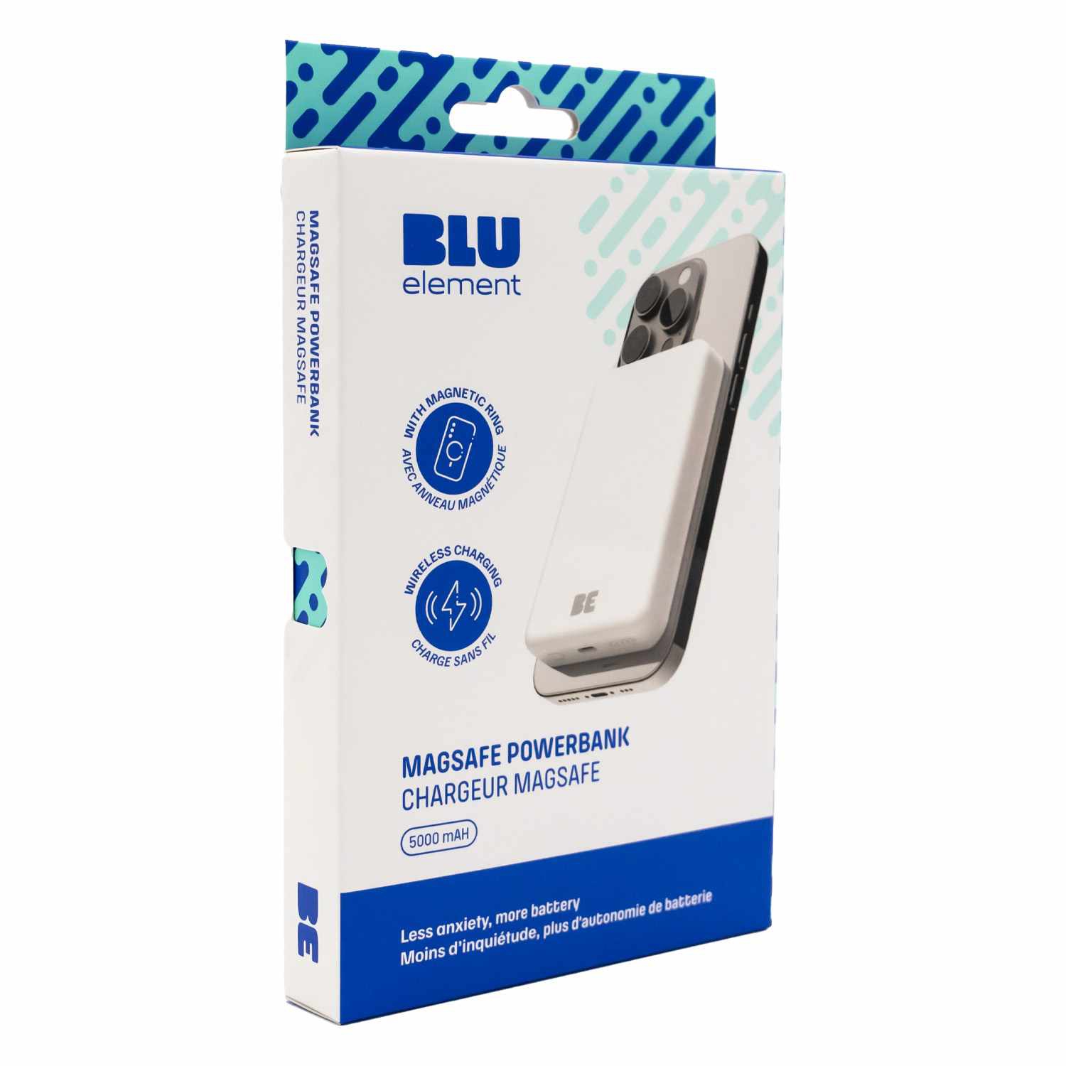 Blu Element Compatible with MagSafe Powerbank 5000MAH White