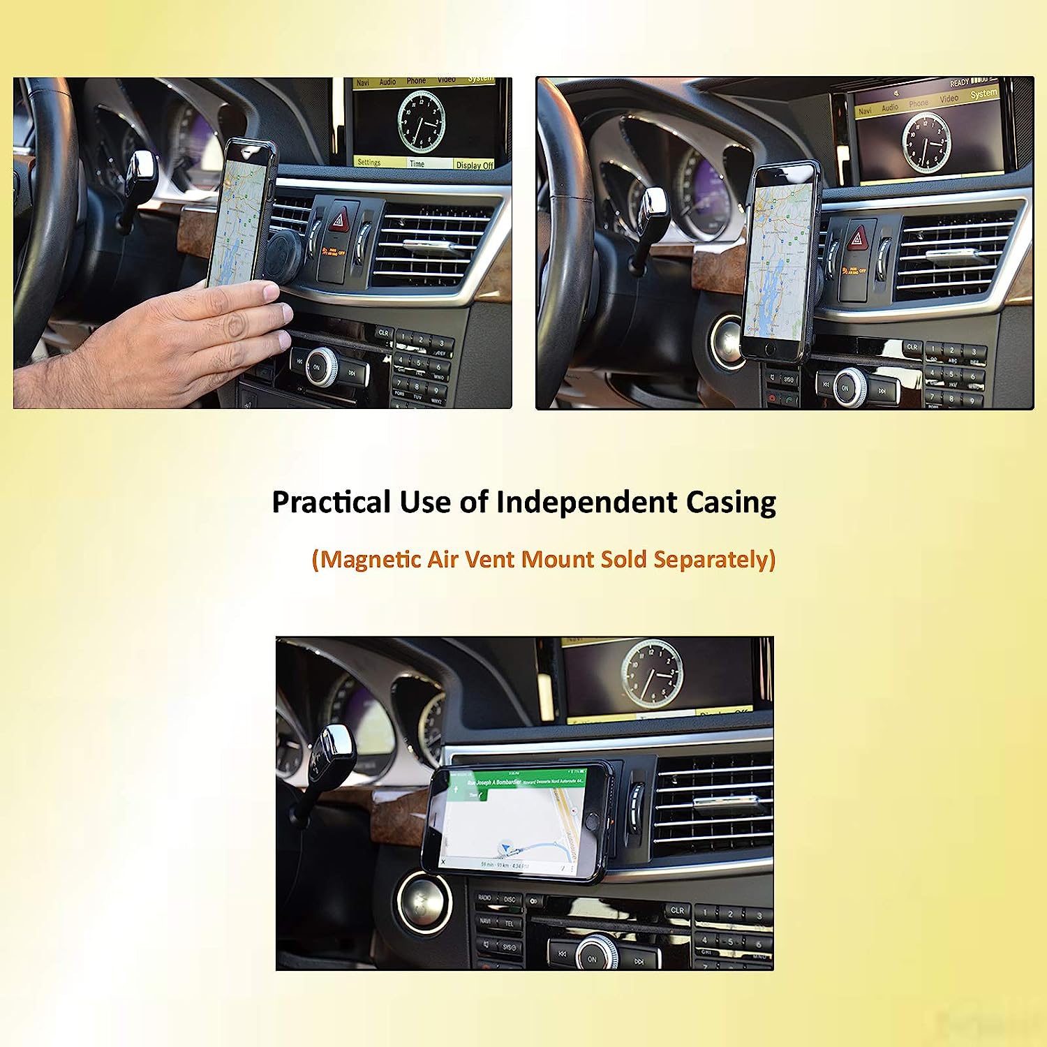 Navor Magnetic Detachable Wallet Case [8 Card Slots] [3 Money Pockets] Compatible for iPhone 6 / 6s 4.7 Inch [JOOT-3L]- Rose Gold