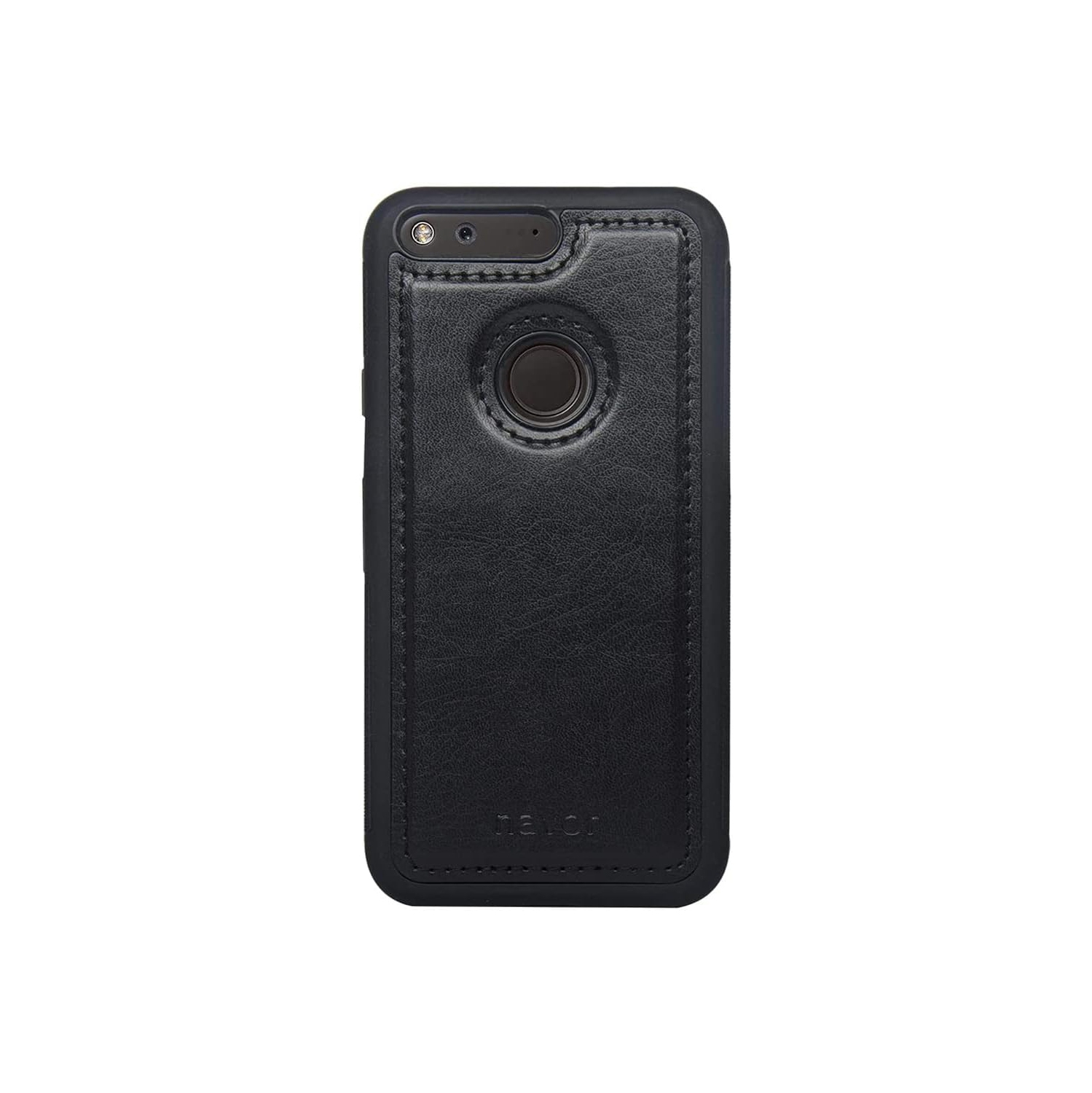 navor Case Compatible with Google Pixel, PU Leather Magnetic Slim & Light Premium Cover -Black