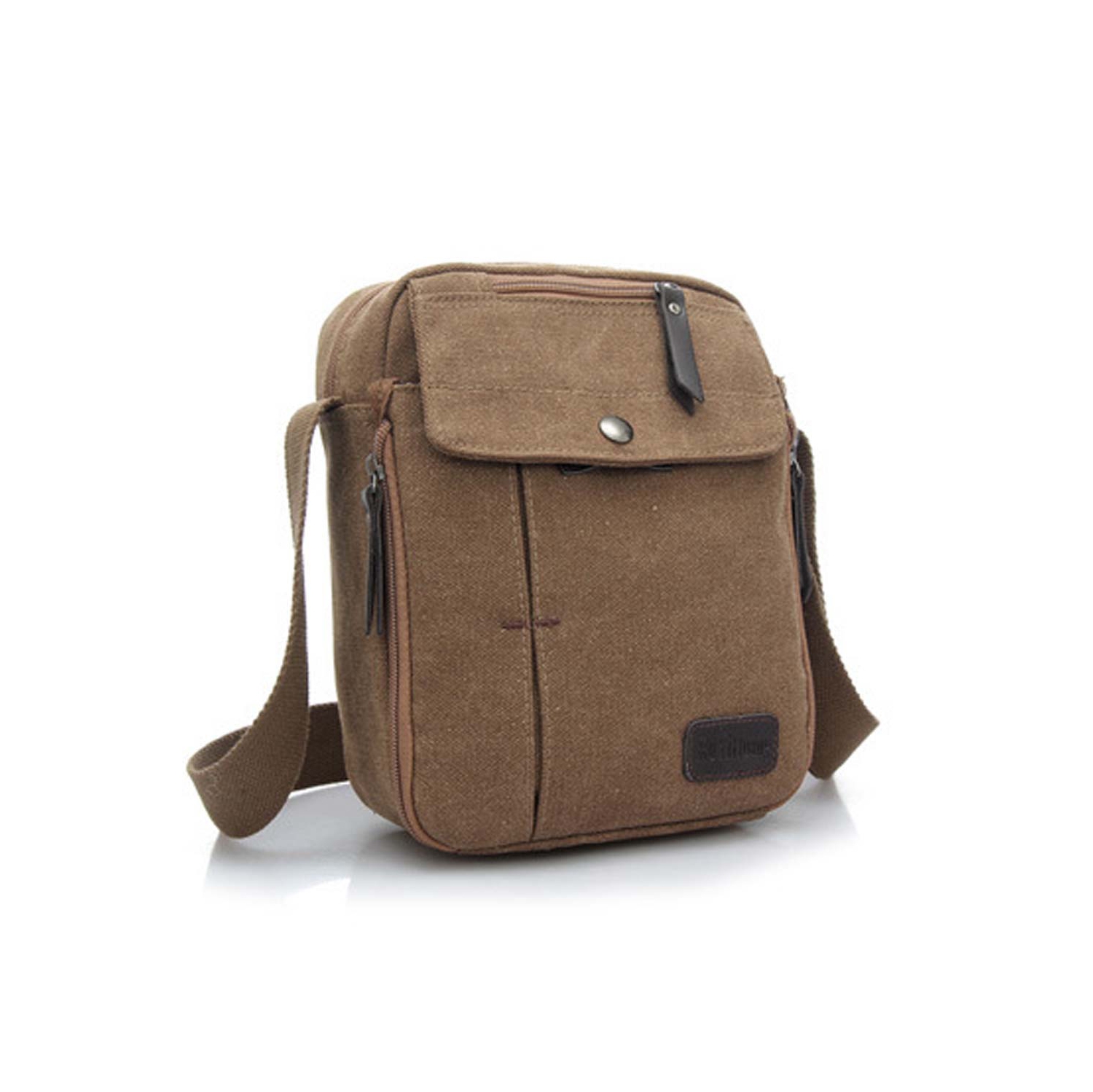 navor Men's Small Vintage Multipurpose Canvas Crossbody Shoulder Bag Crossover Messenger Travel Bag Purse