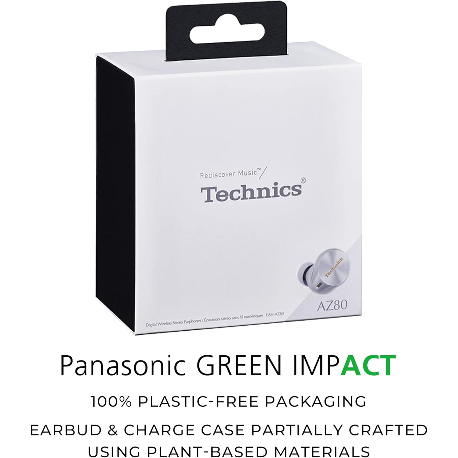 Écouteurs boutons sans fil à suppression du bruit EAHAZ80ES de Technics – Argenté – modèle 2023