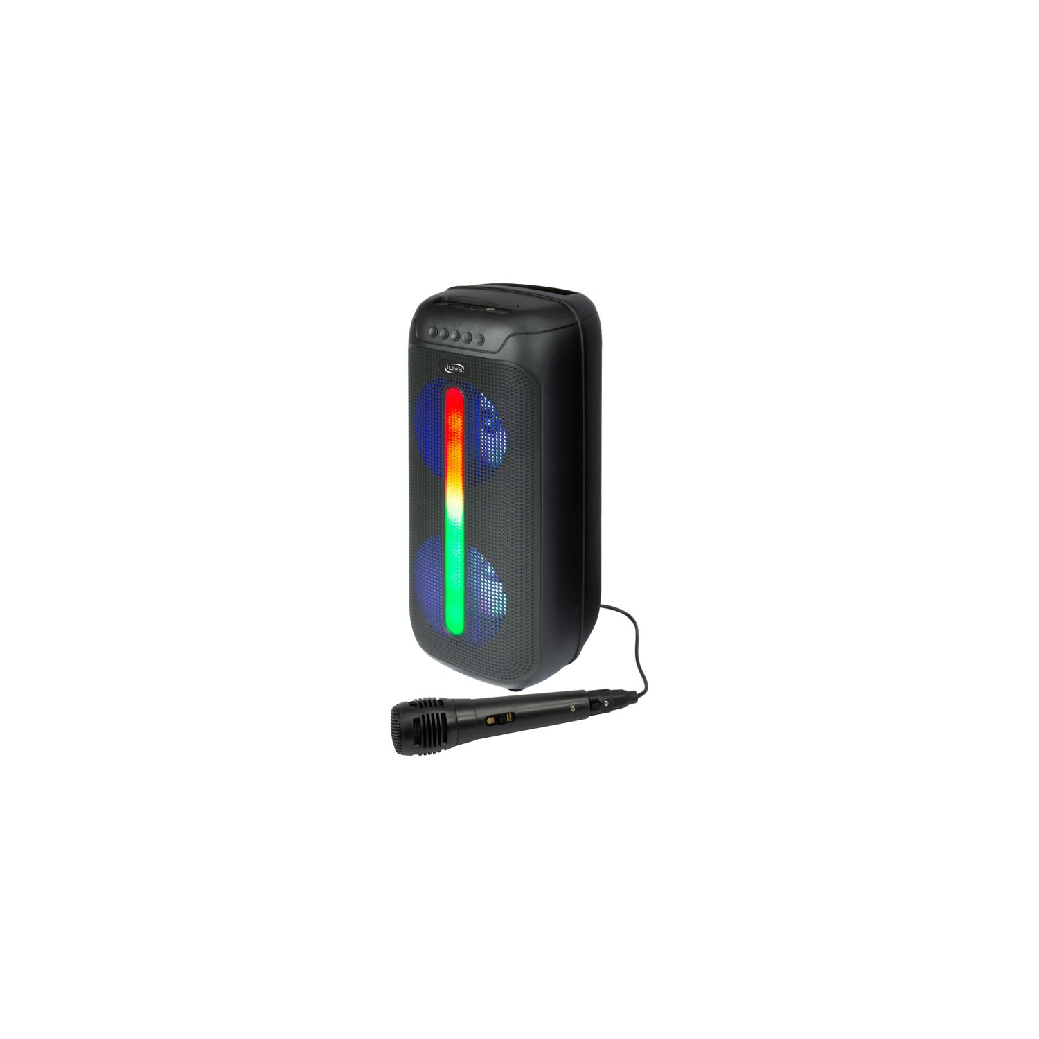iLive "Jam Time" Wireless Speaker System with LED Lights and Mic (ISB293B)