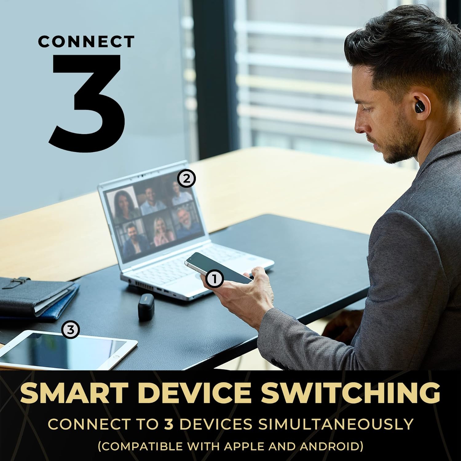 Technics EAHAZ80EK True Wireless Noise Cancelling Earbuds – Black – 2023 Model