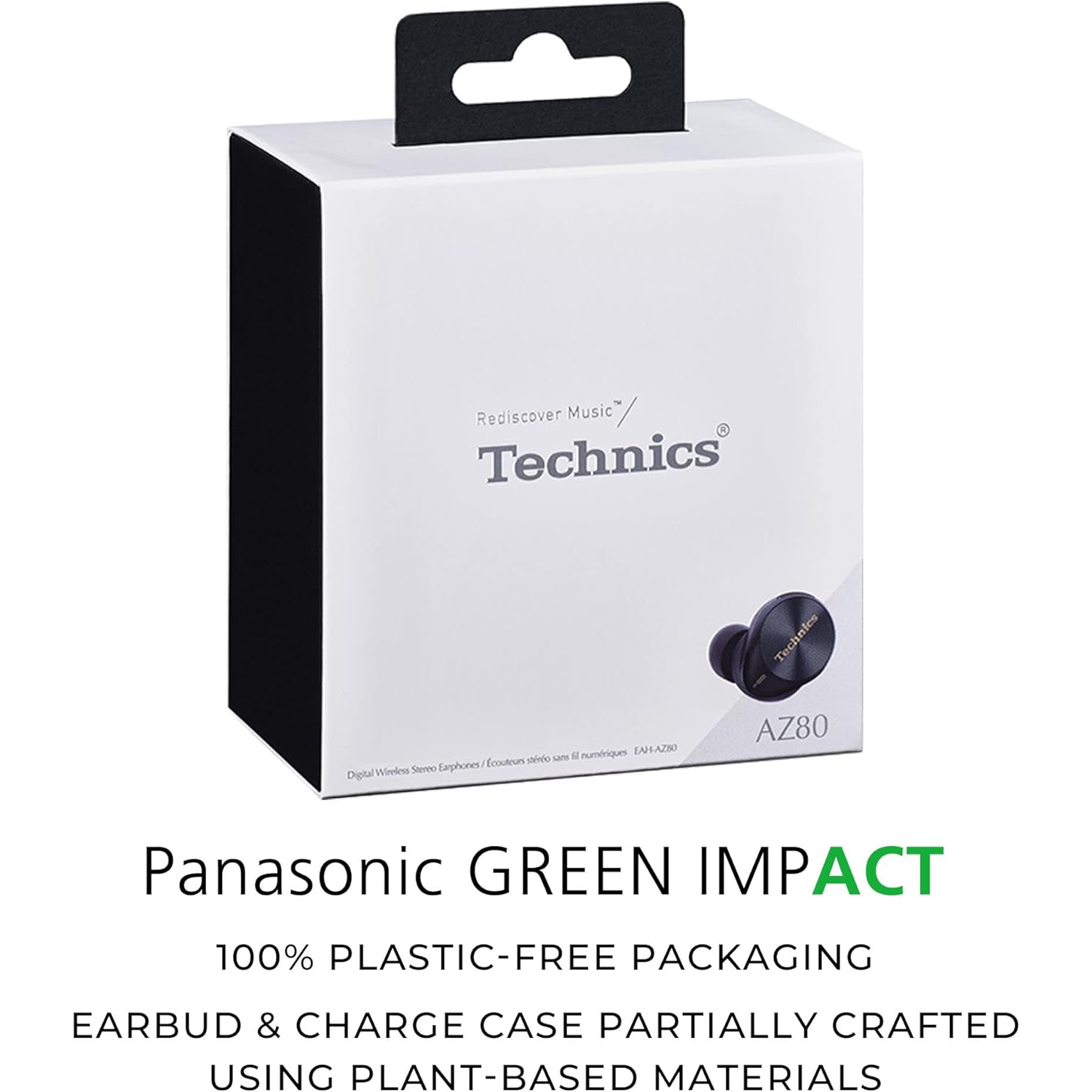 Technics EAHAZ80EK True Wireless Noise Cancelling Earbuds – Black – 2023 Model