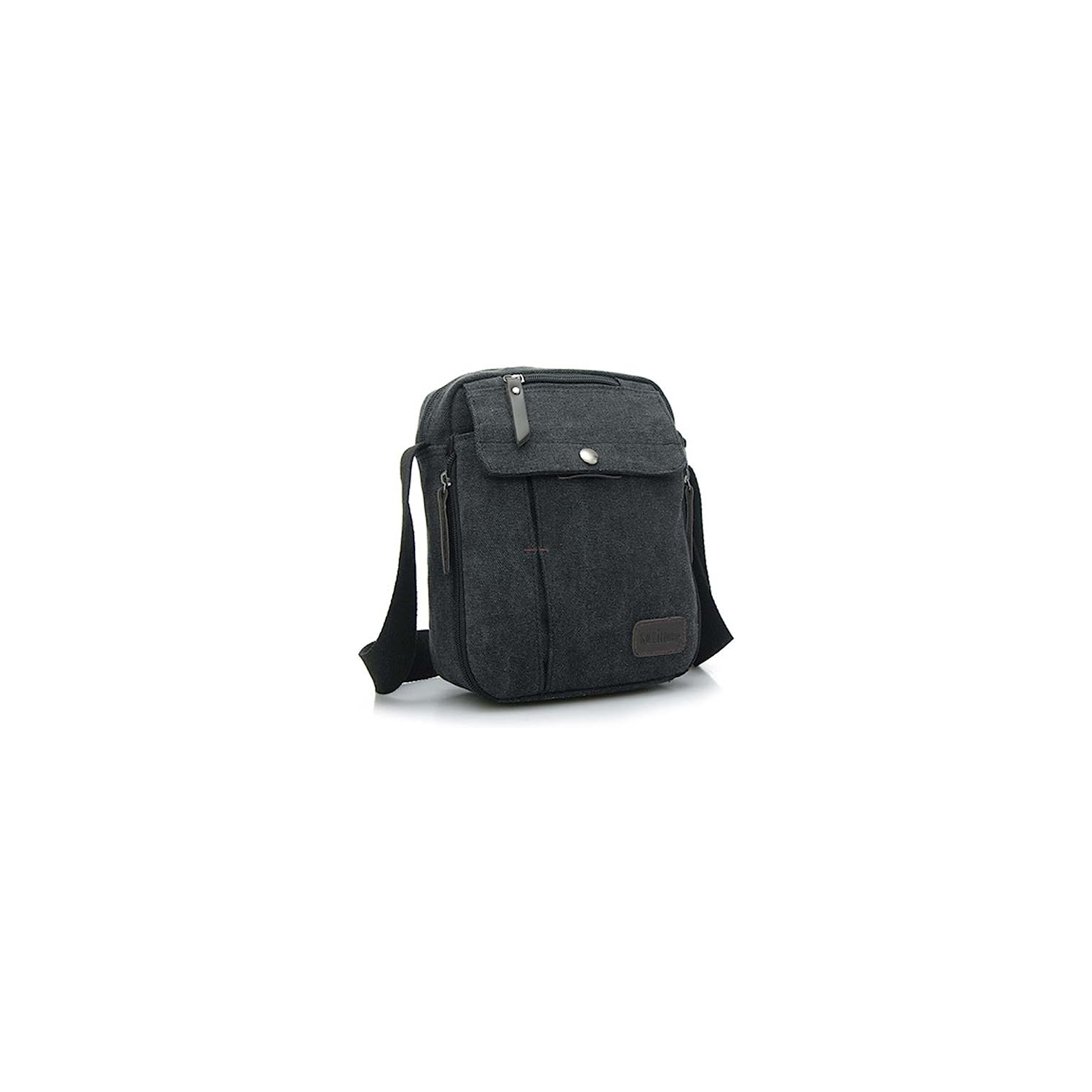 Sac bandoulière en toile Vintage de naor pour hommes - petit sac messager léger - bagage de cabine compact avec plusieurs poches - Sac de voyage