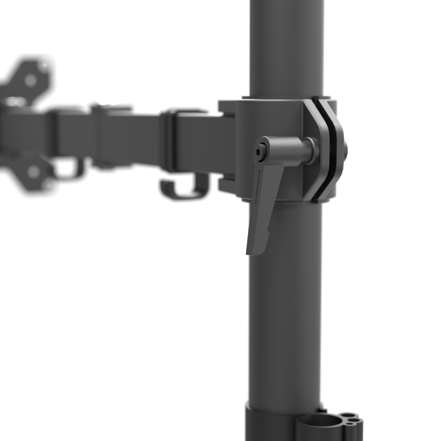 Support de bureau à bras simple réglable en hauteur DML1000 de Kanto pour moniteur de 17 à 34 po