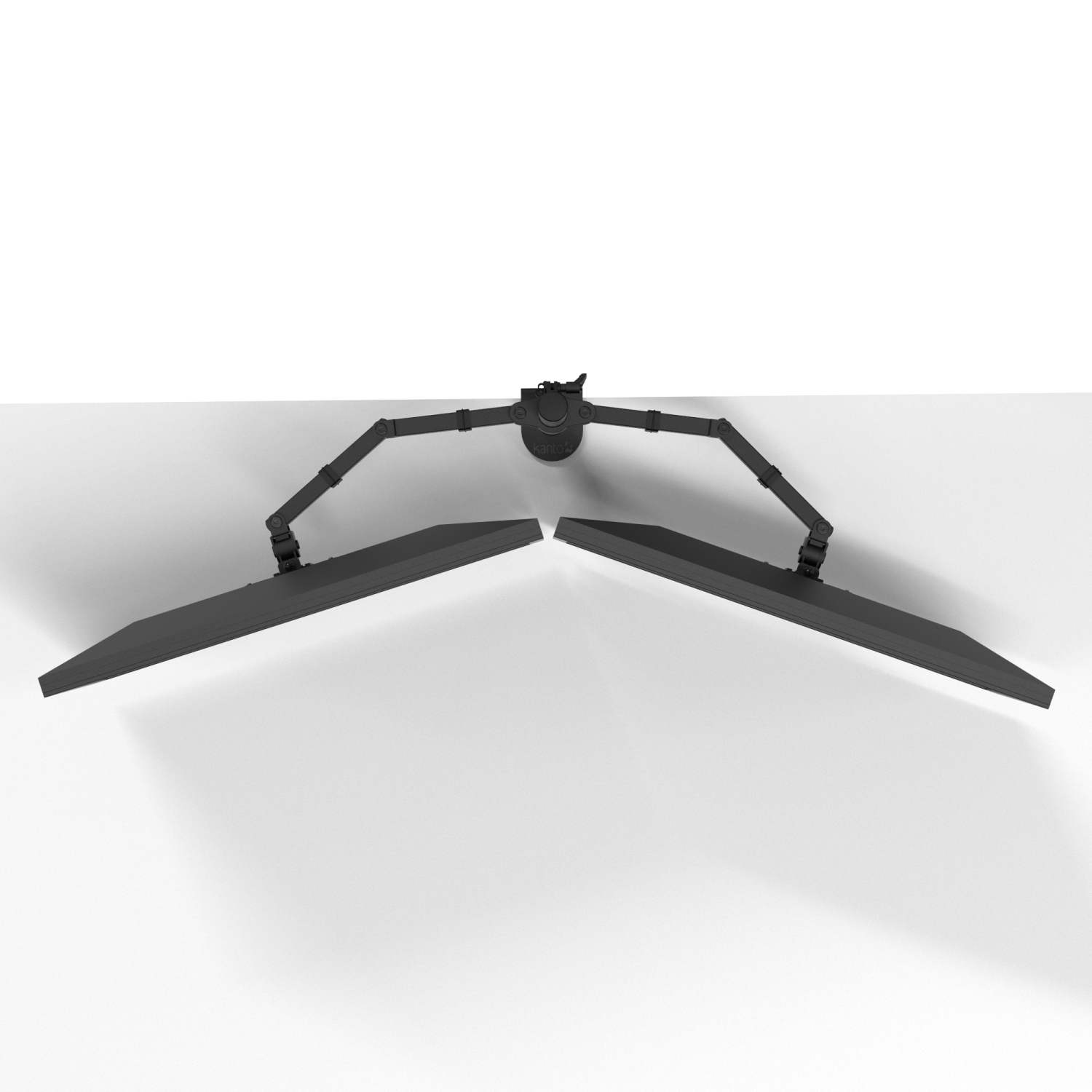 Support de bureau à deux bras réglables en hauteur DML2000 de Kanto pour moniteur de 17 à 27 po