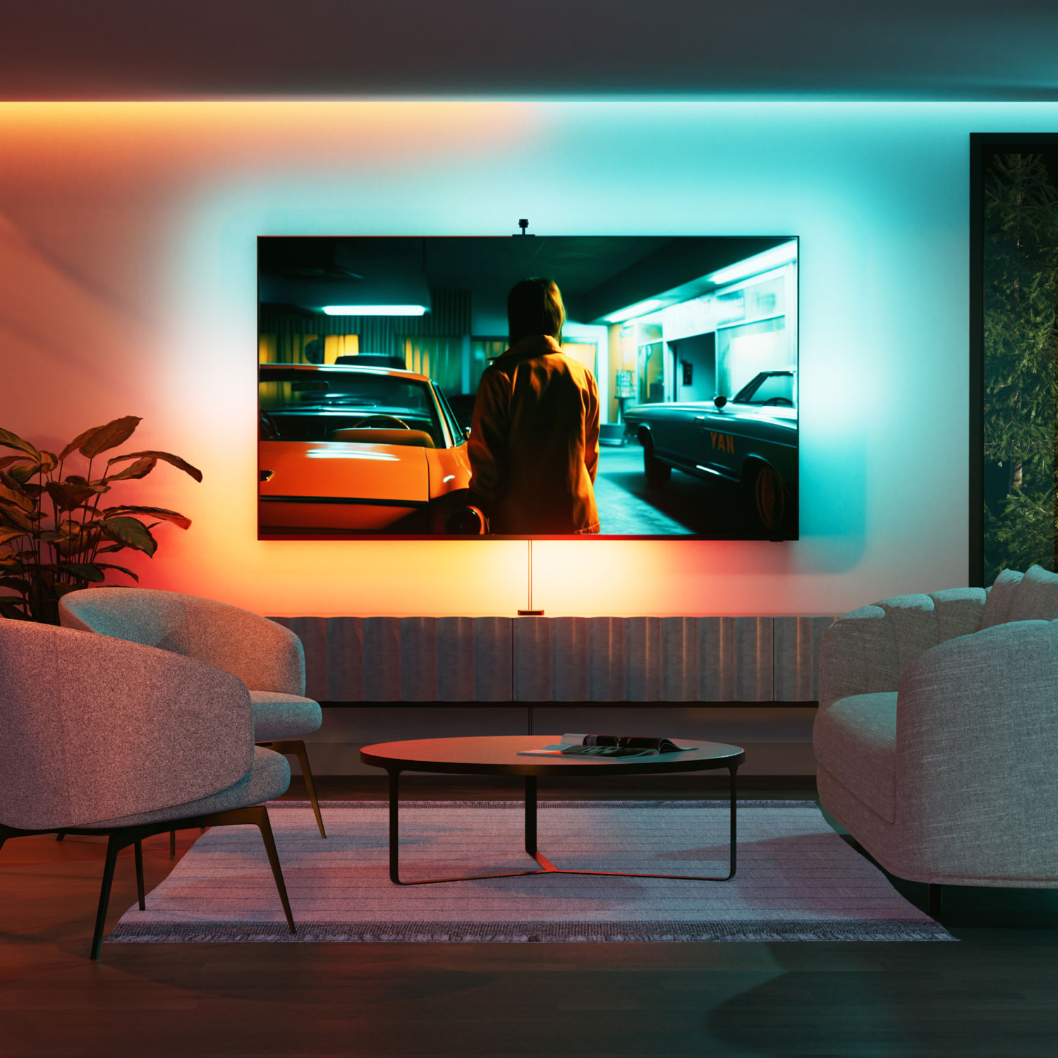 Caméra d'écran Wi-Fi 4D + bande lumineuse de 65 po de Nanoleaf - Partenaire détaillant exclusif