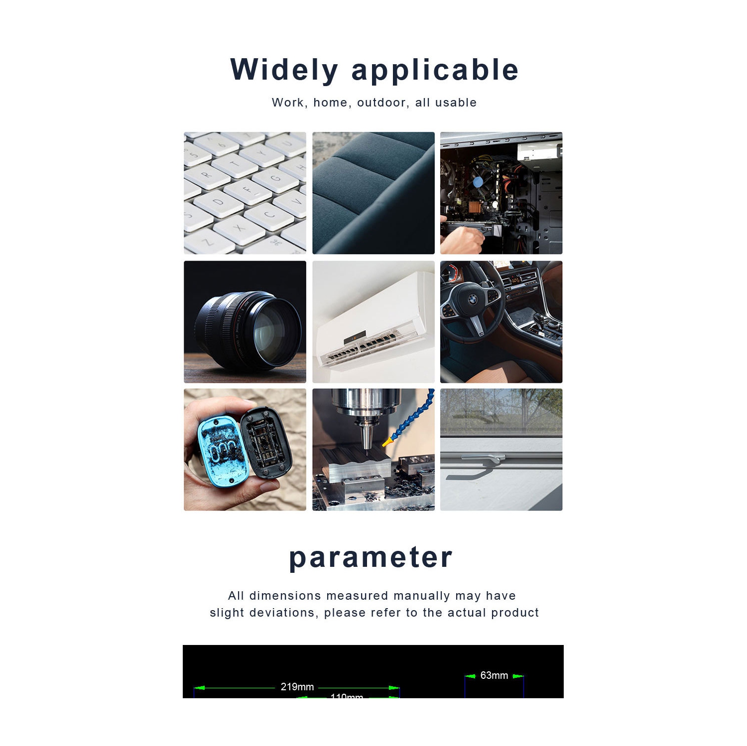 DÉPOUSSIÉRANT à piles pour clavier, ordinateur, appareil photo, voiture, canapé, jouets et plus encore, avec câble de chargement, tuyau