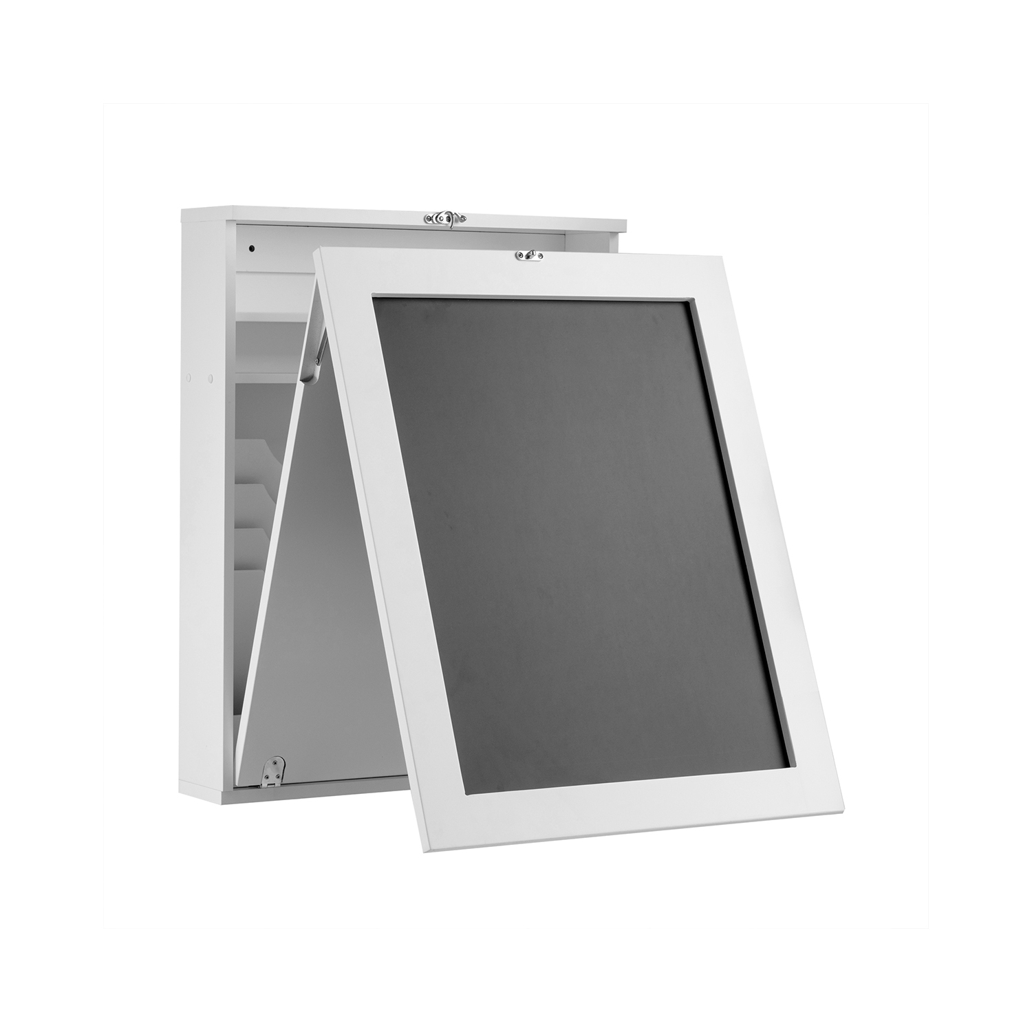 Topbuy – Table murale escamotable convertible avec tableau noir, blanc