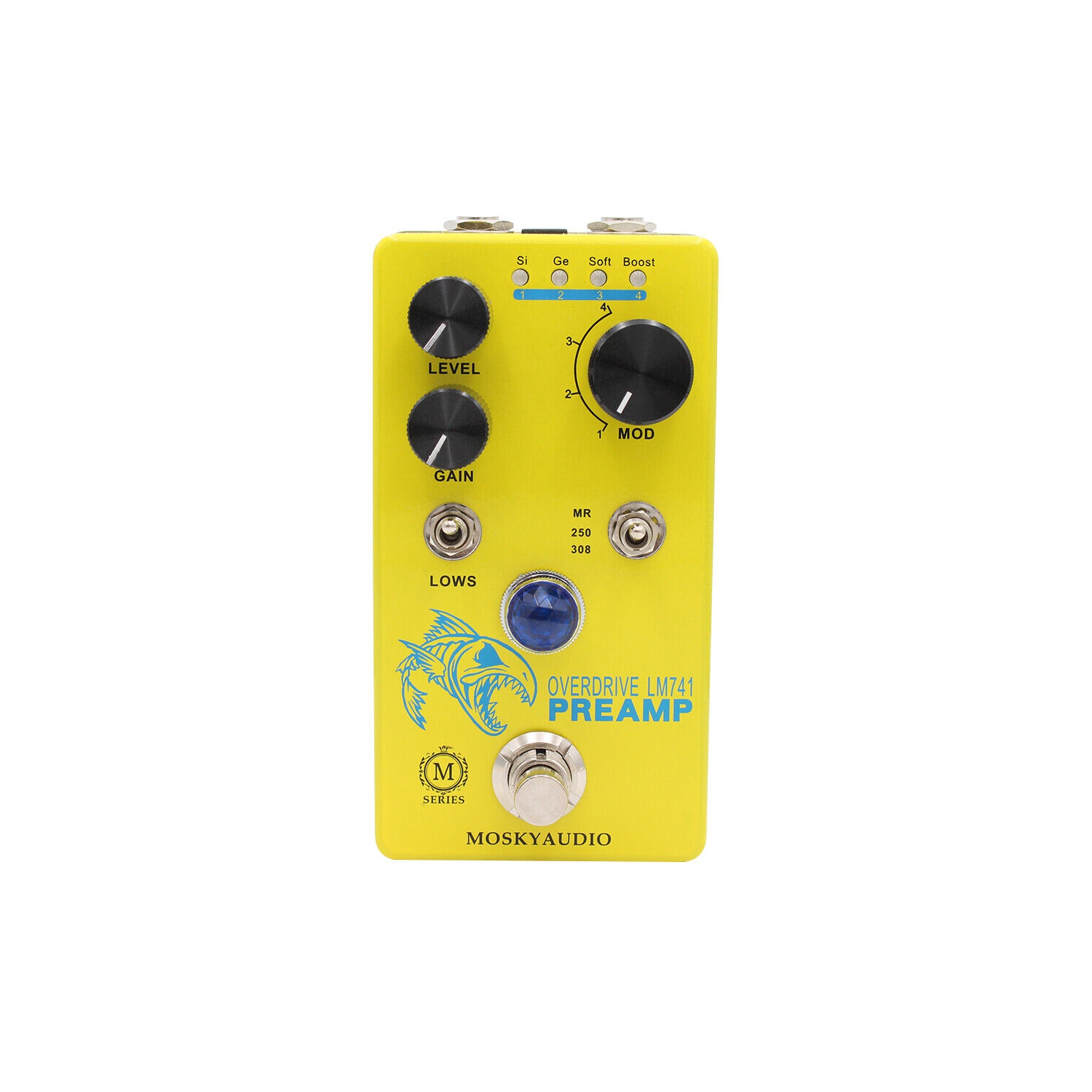 Mosky LM741 PREAMP Guitar Effect Pedal Distortion Overdrive Preamp Si Ge Soft