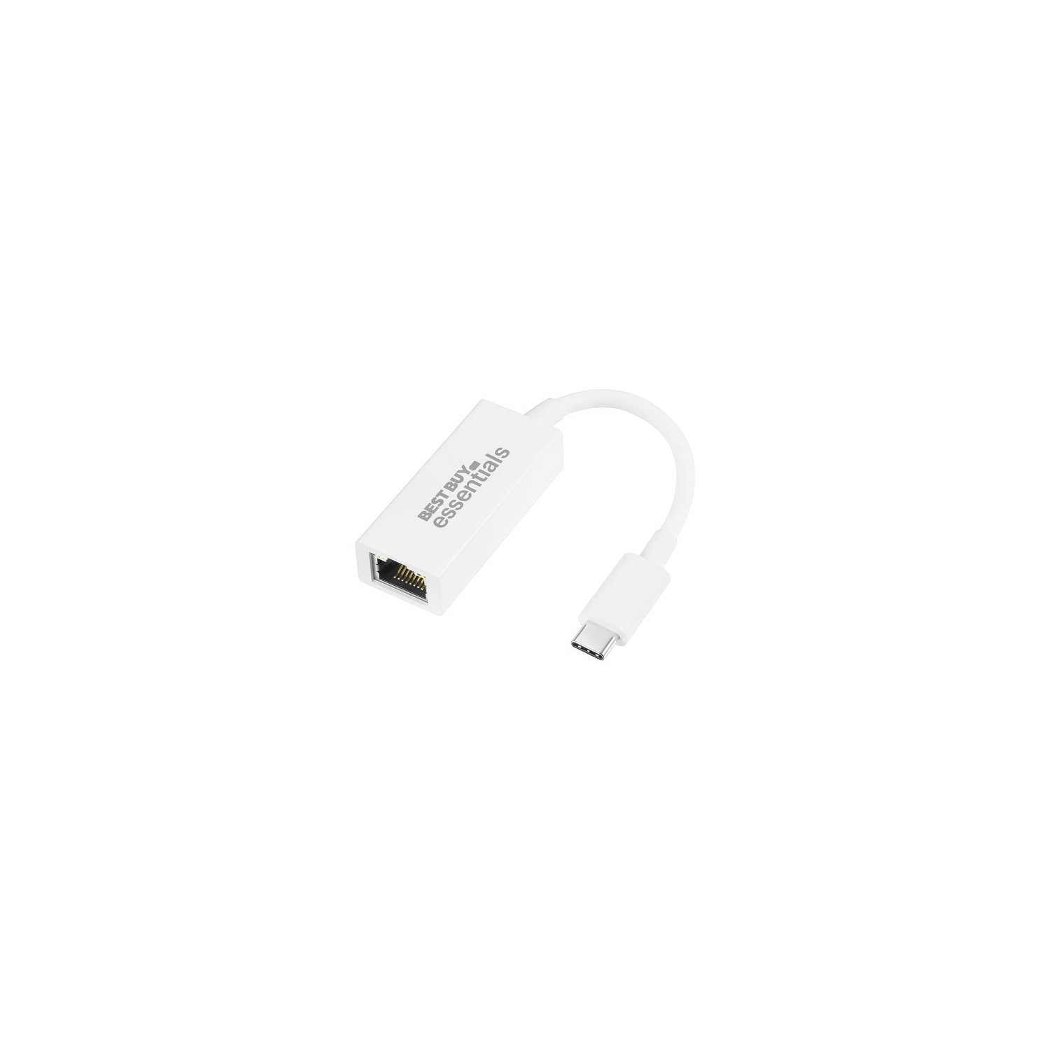 Boîte ouverte - Adaptateur USB-C à Ethernet BE-PA3C6E-C Best Buy Essentials prêt à l'emploi jusqu'à 1Gbps Mb/s.