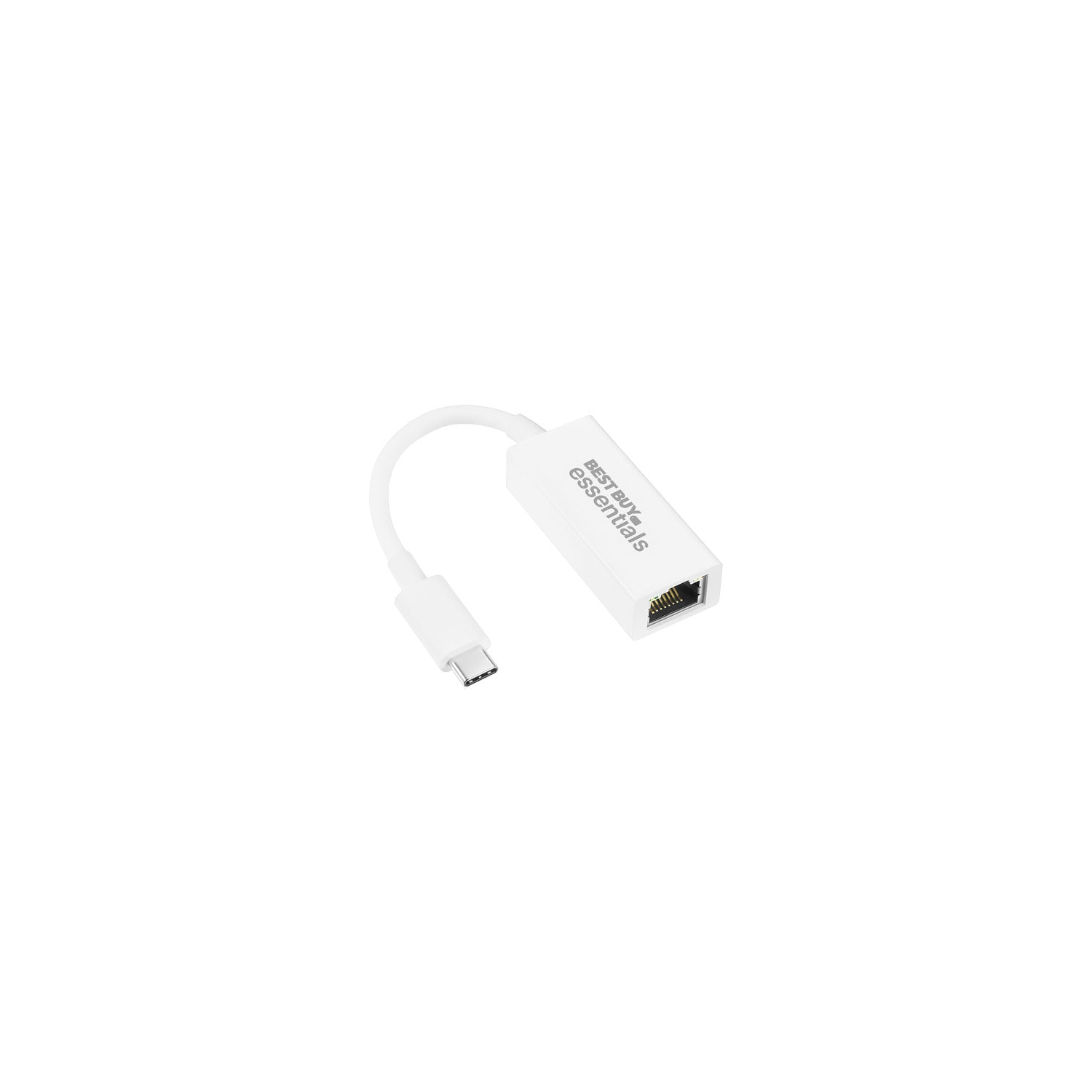 Boîte ouverte - Adaptateur USB-C à Ethernet BE-PA3C6E-C Best Buy Essentials prêt à l'emploi jusqu'à 1Gbps Mb/s.