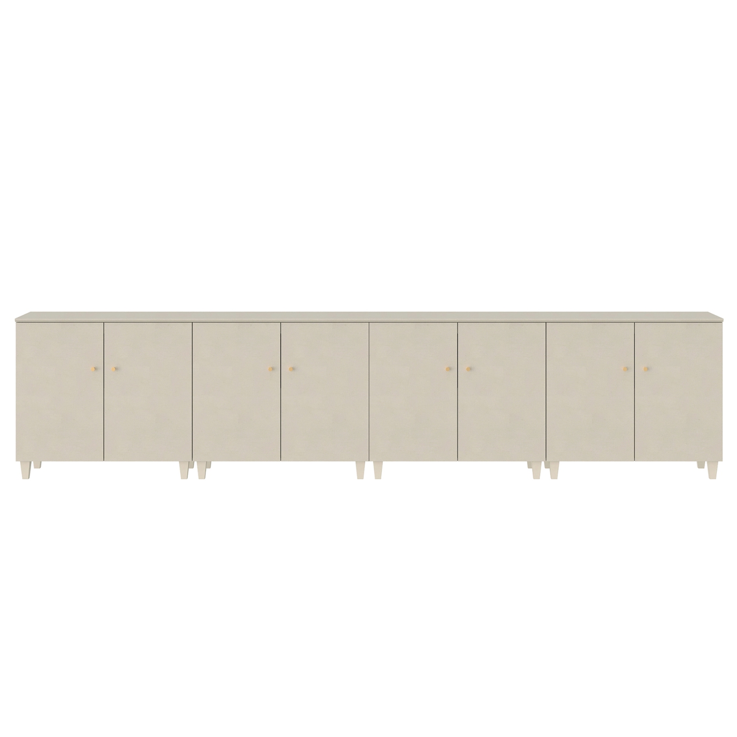 WAMPAT 4-in-1 Storage Cabinets with Doors, Beige Wood Accent Cabinet Kitchen Sideboard Buffet Bar Table, Floor Cupboard with 6 Compartments for