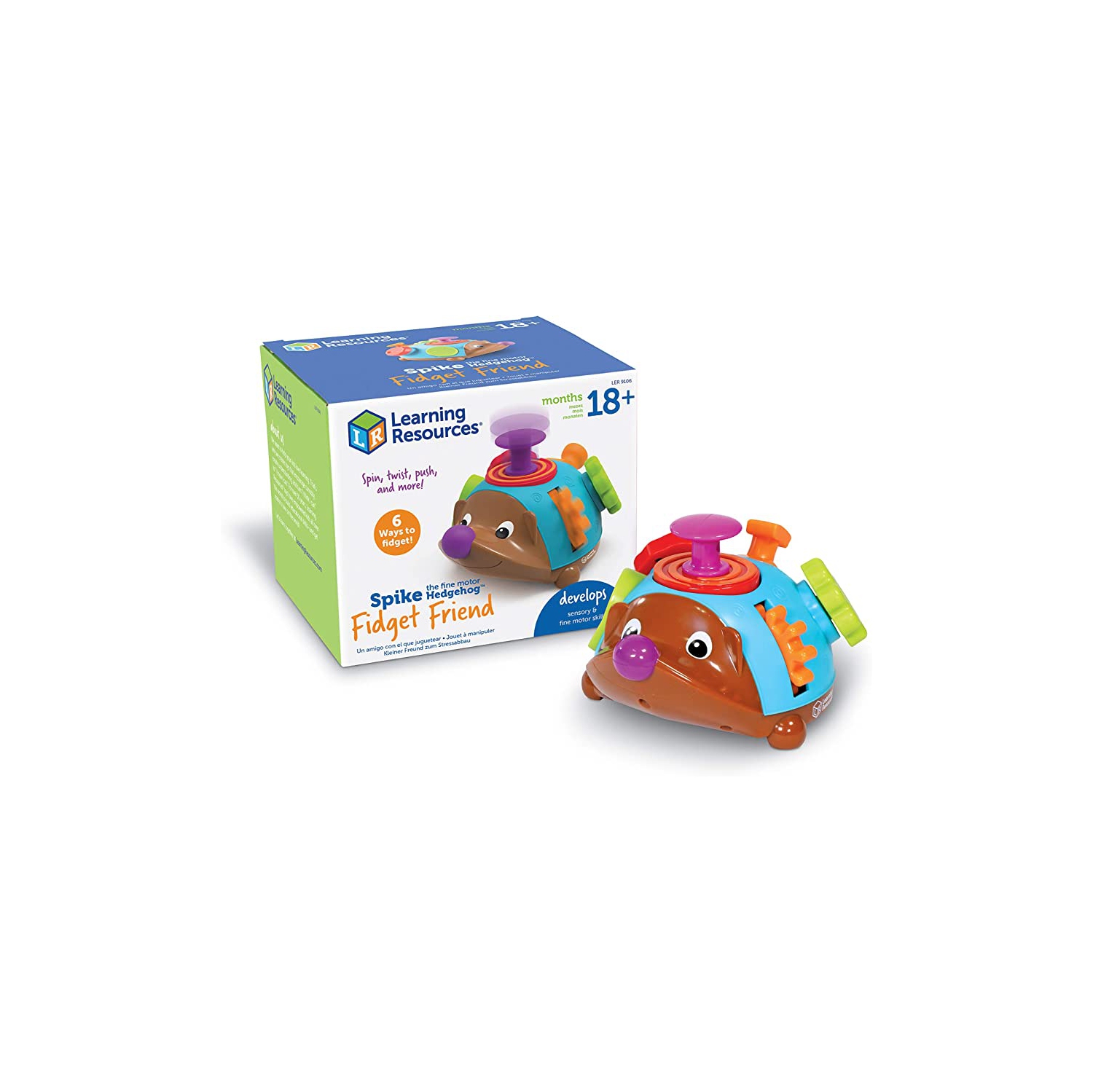 Open Box - Learning Resources LER9106 Spike Fine Motor Hedgehog Fidget Friend