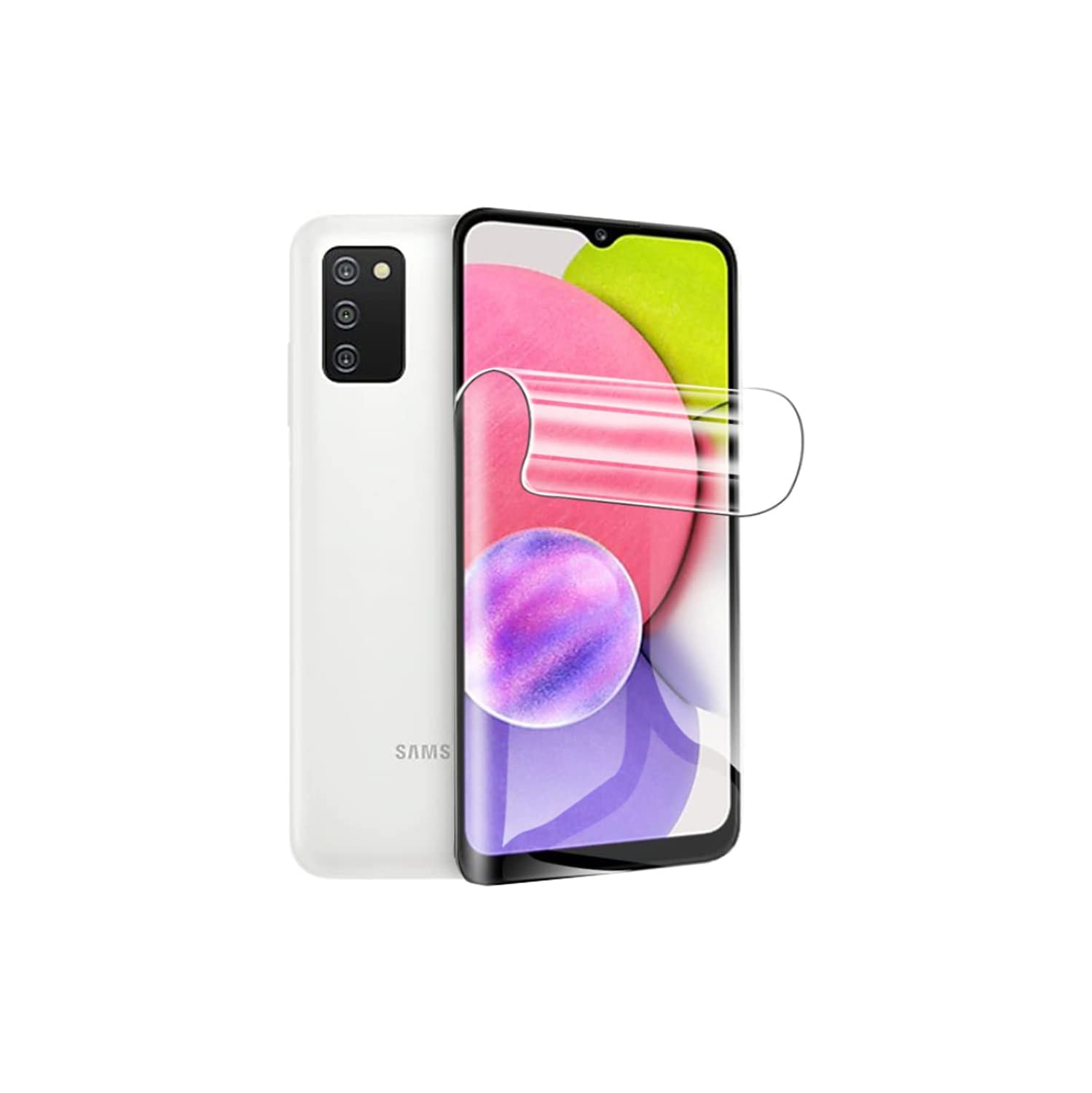 Paquet de 3 protecteurs d'écran SuperShield pour Samsung Galaxy A22 5G, pellicule de protection souple en TPUR, anti-bulles HD ultra transparent