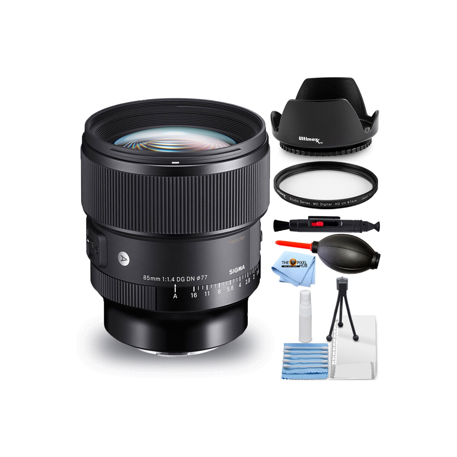 Sigma 85mm f/1.4 DG DN Art Lens for Sony E 322965 - 7PC Accessory Bundle