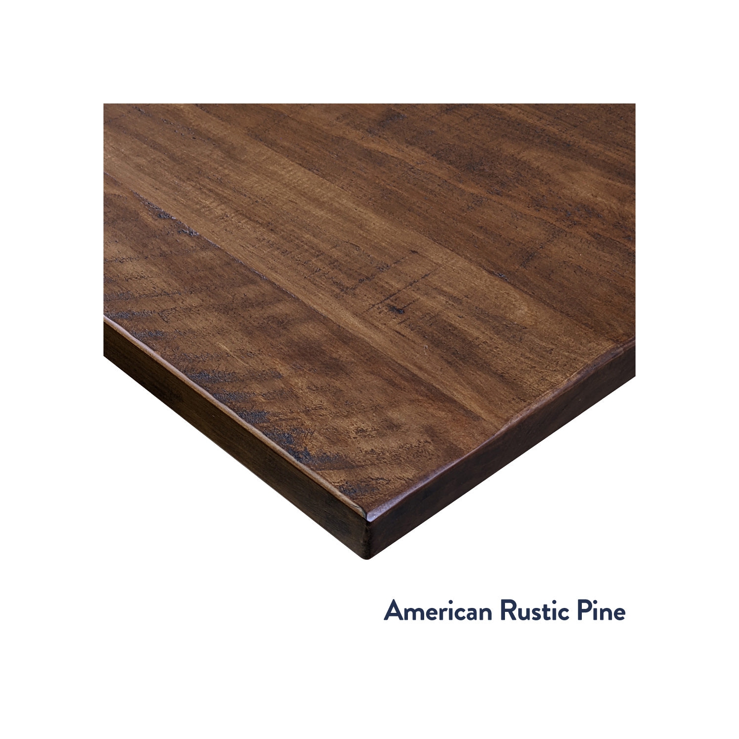 Bureau assis/debout double en bois d'oeuvre de Desky - Table en pin rustique américaine de 48 po à 49 moteurs à hauteur maximale de 2 po