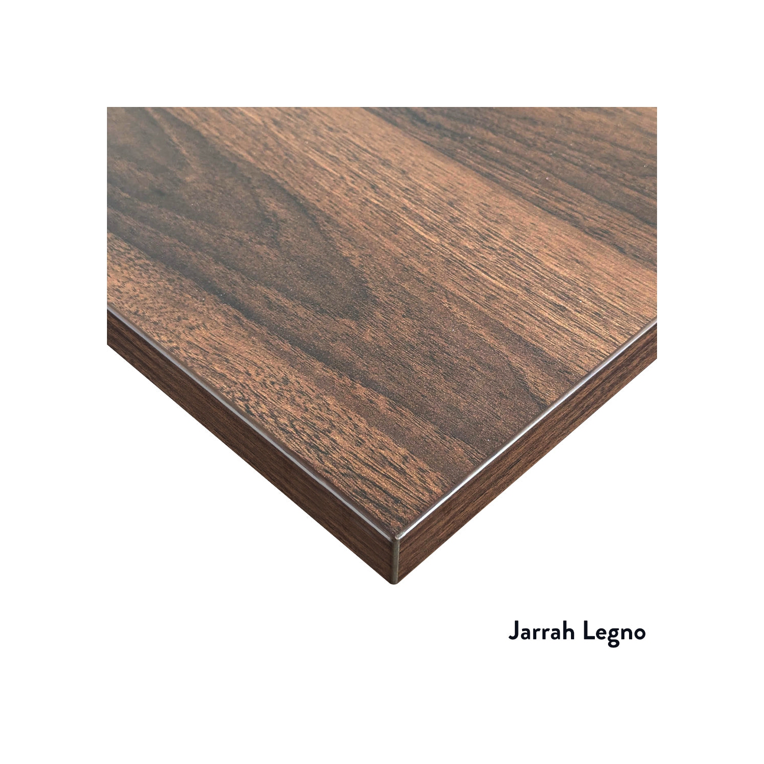 Desky Dual Laminate Sit Stand Desk - Sublime Teak / Grey Standing Computer Desk For Home Office & Study 59.1" x 29.5"