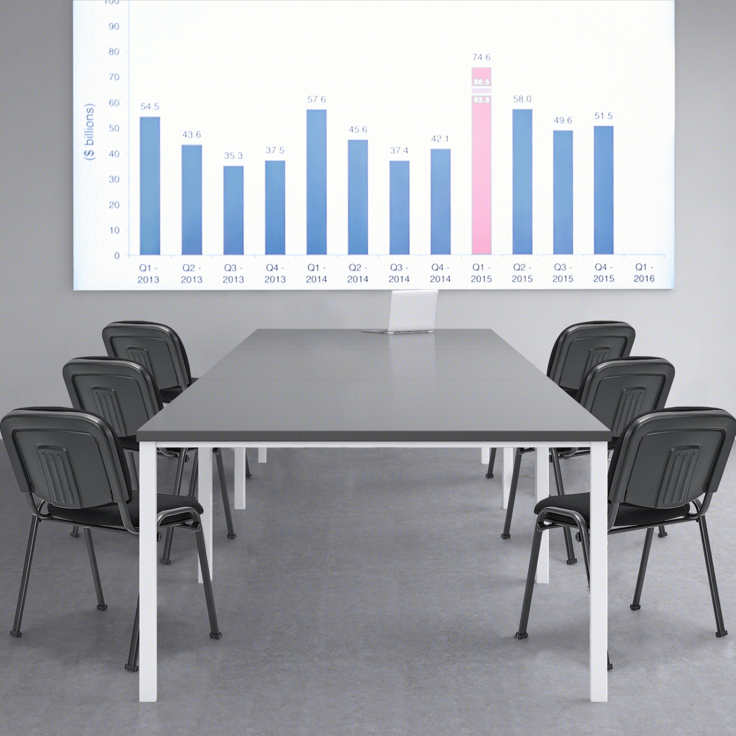 TopBuy – Ensemble de 5/10 chaises de salle de conférence empilables pour invités avec dossier et siège rembourrés