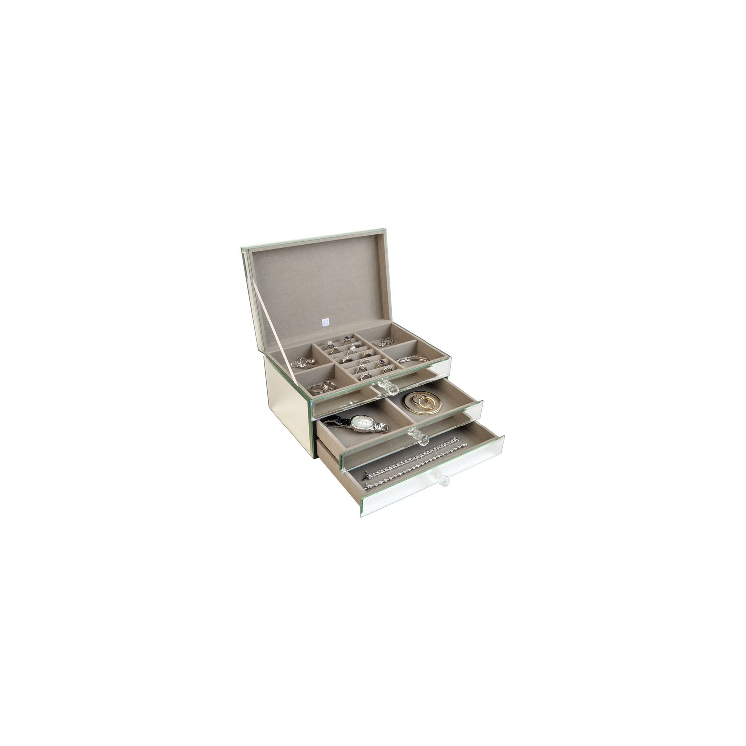 Mele and Co Maxine Mirrored Jewelry Box