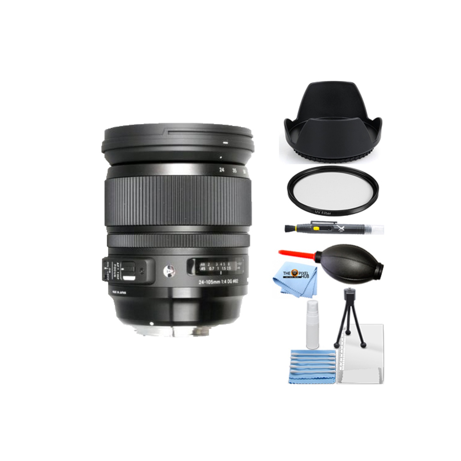 Sigma 24-105mm F/4 DG OS HSM Art Lens for Nikon 635-306 - 7PC Accessory Bundle