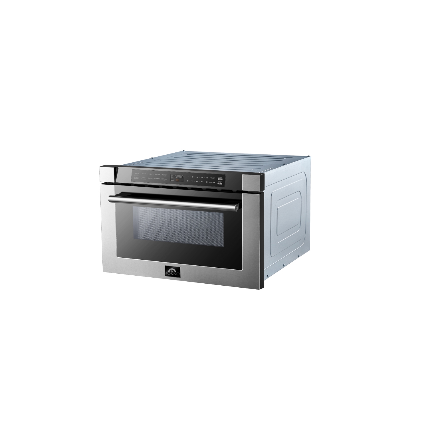 Tiroir à micro-ondes Forno avec poignée 1,2&nbsp;pi³ de 24&nbsp;po en acier inoxydable