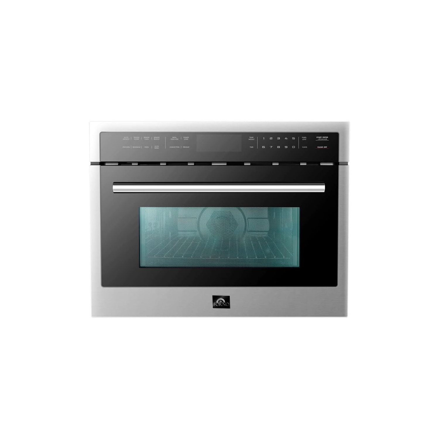 Forno Compact Oven 24 inch 1.6 cu.ft Electric Convection Wall Oven with Built-In Microwave in Stainless Steel