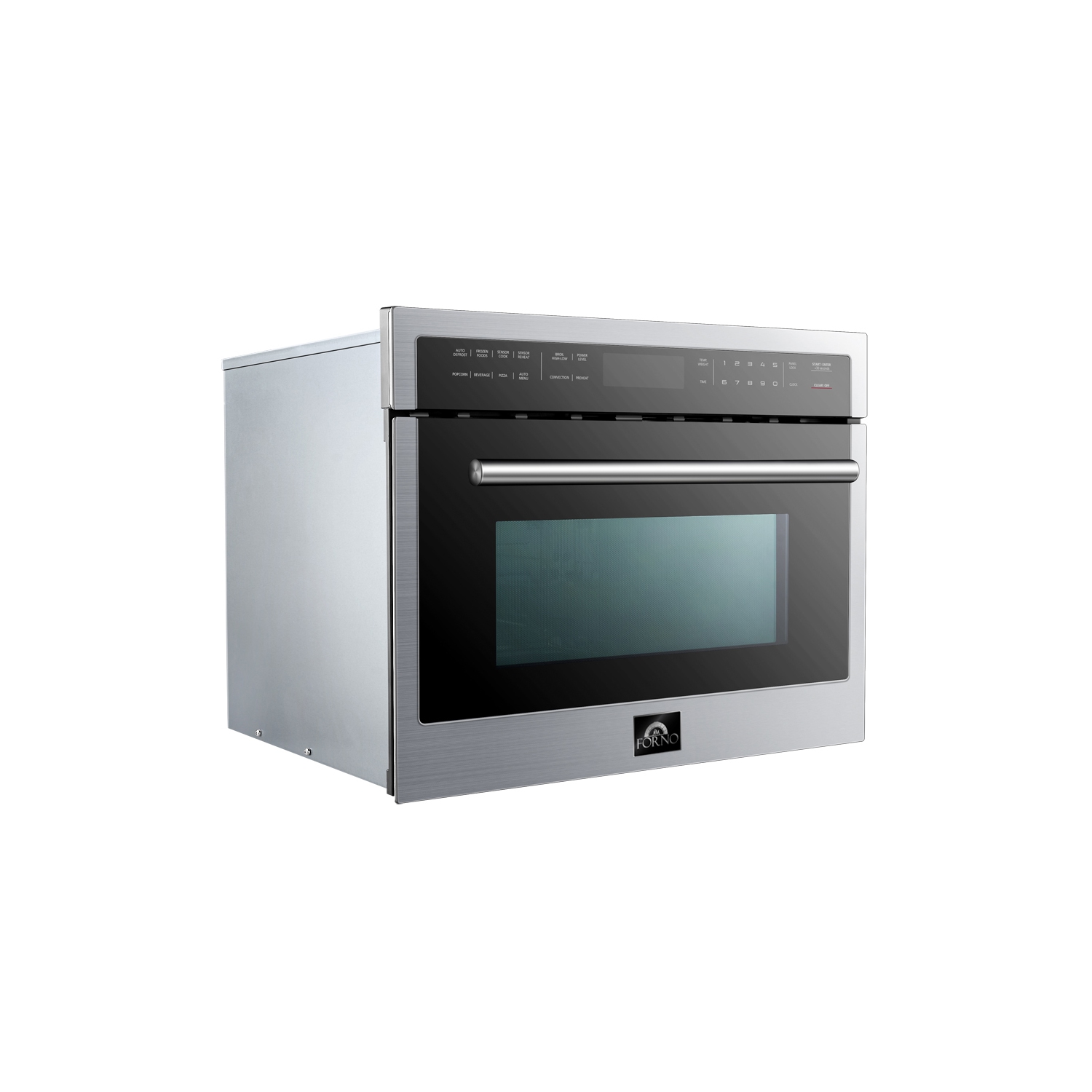 Forno Compact Oven 24 inch 1.6 cu.ft Electric Convection Wall Oven with Built-In Microwave in Stainless Steel