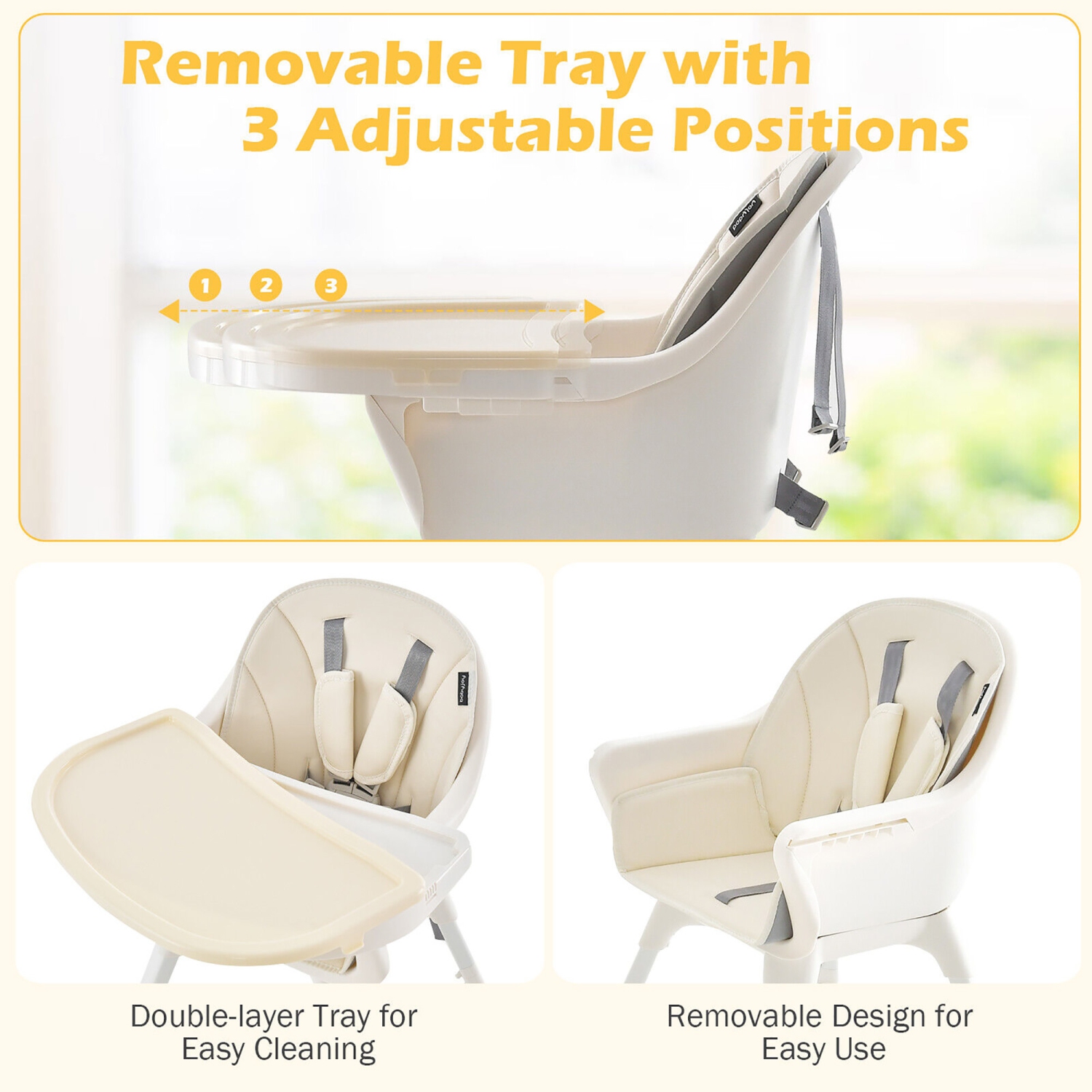 Gymax 6 in 1 Baby High Chair Infant Activity Center w/ Height Adjustment