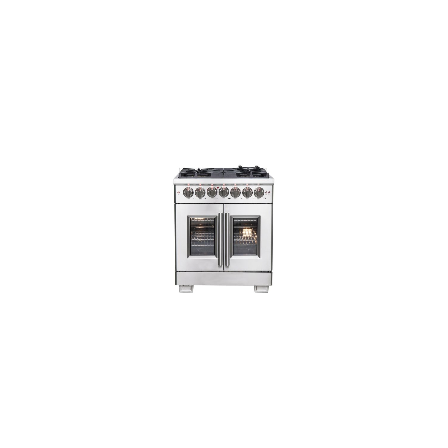 Forno Capriasca 30-Inch Freestanding French Door Dual Fuel Range