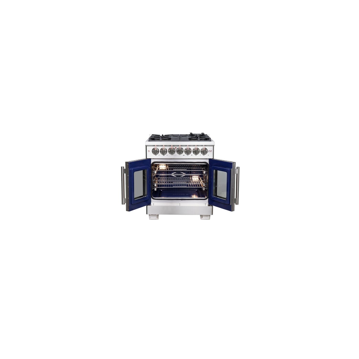 Forno Capriasca 30-Inch Freestanding French Door Dual Fuel Range