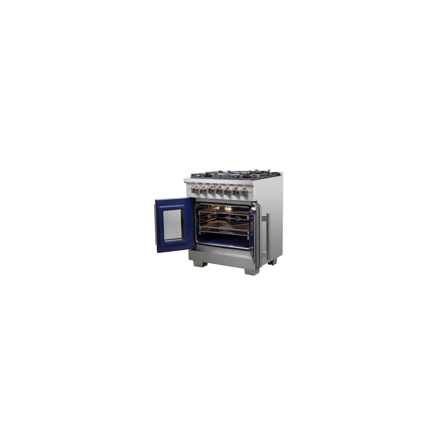 Forno Capriasca 30-Inch Freestanding French Door Dual Fuel Range