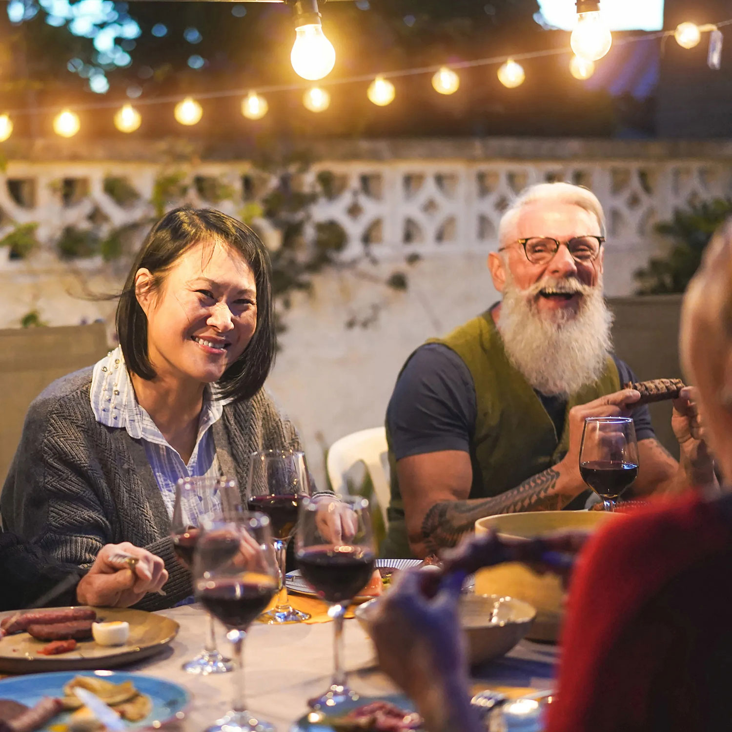 Guirlande DEL de patio IC RGBW+ BISTRO+ Monster Smart Illuminessence - 12 ampoules