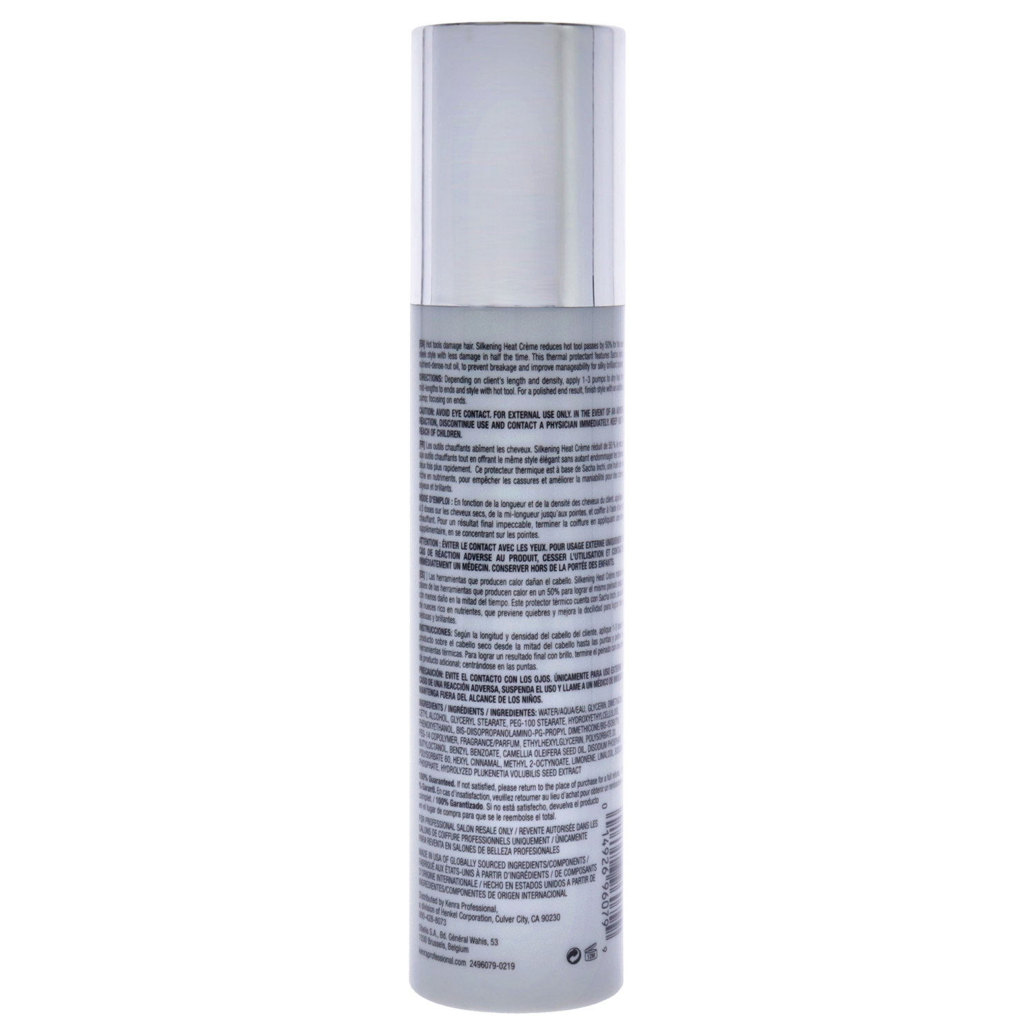 Crème chauffante Silkening Platinum par Kenra pour unisexe - 3,4 oz crème