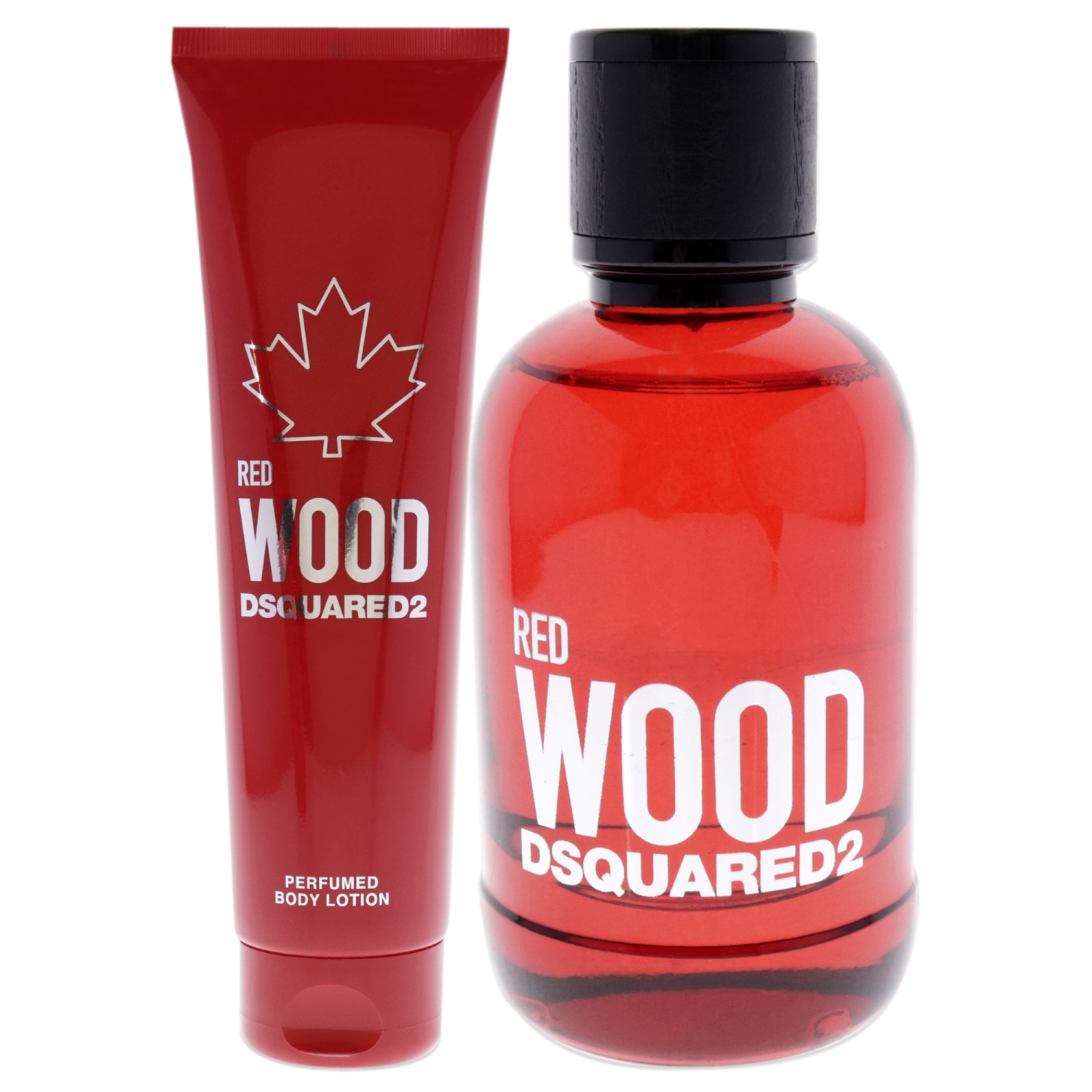 Red Wood by Dsquared2 for Women - 2 Pc Gift Set 3.4oz EDT Spray, 5.0oz Perfumed Body Lotion