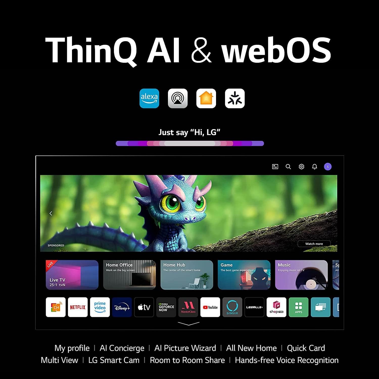 Open Box - LG C3 OLED evo 48-Inch 4K Smart TV - AI-Powered, Alexa Built-in, Gaming, 120Hz Refresh, HDMI 2.1, G-sync, VRR, WebOS, Slim Design, 48"