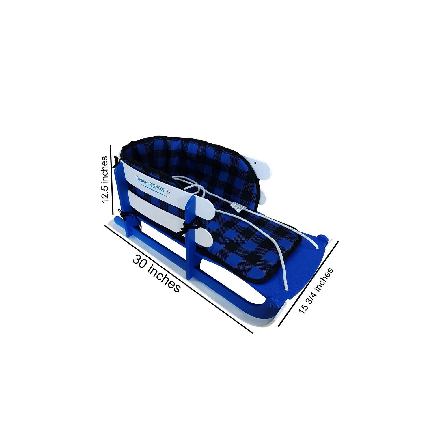 Child Sled Blue With Seat Belt - BeaverSnow