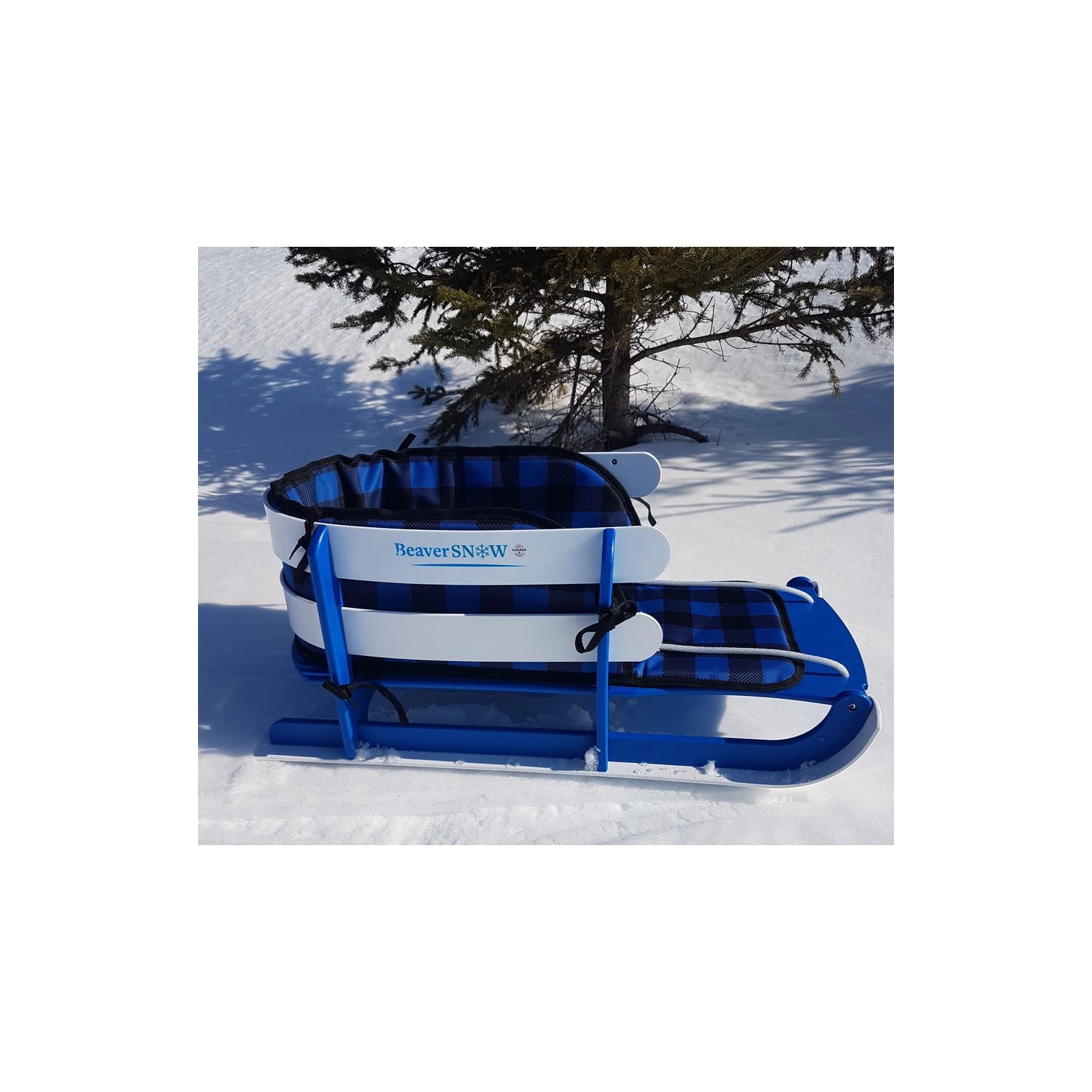 Child Sled Blue With Seat Belt - BeaverSnow