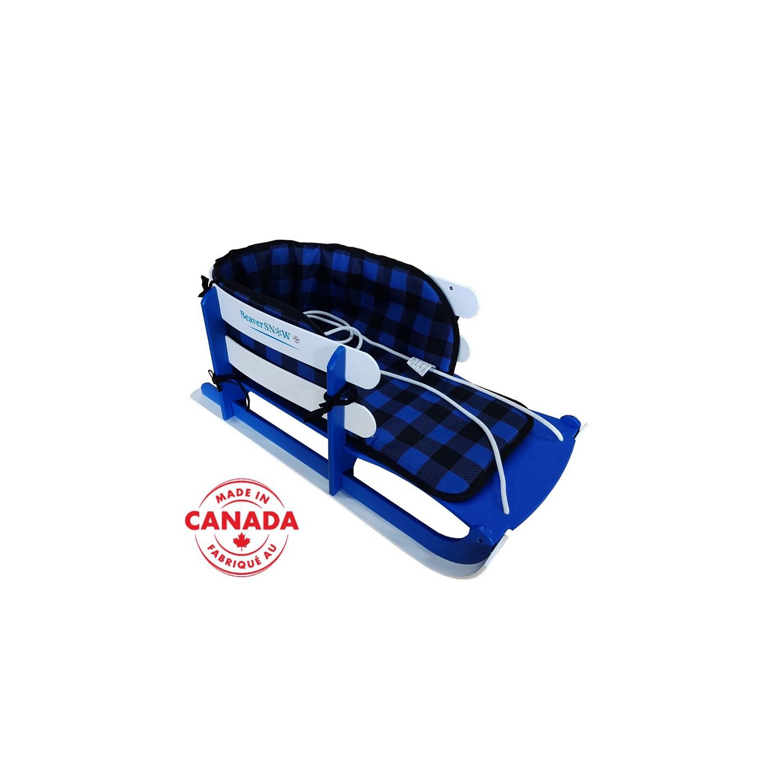 Child Sled Blue With Seat Belt - BeaverSnow