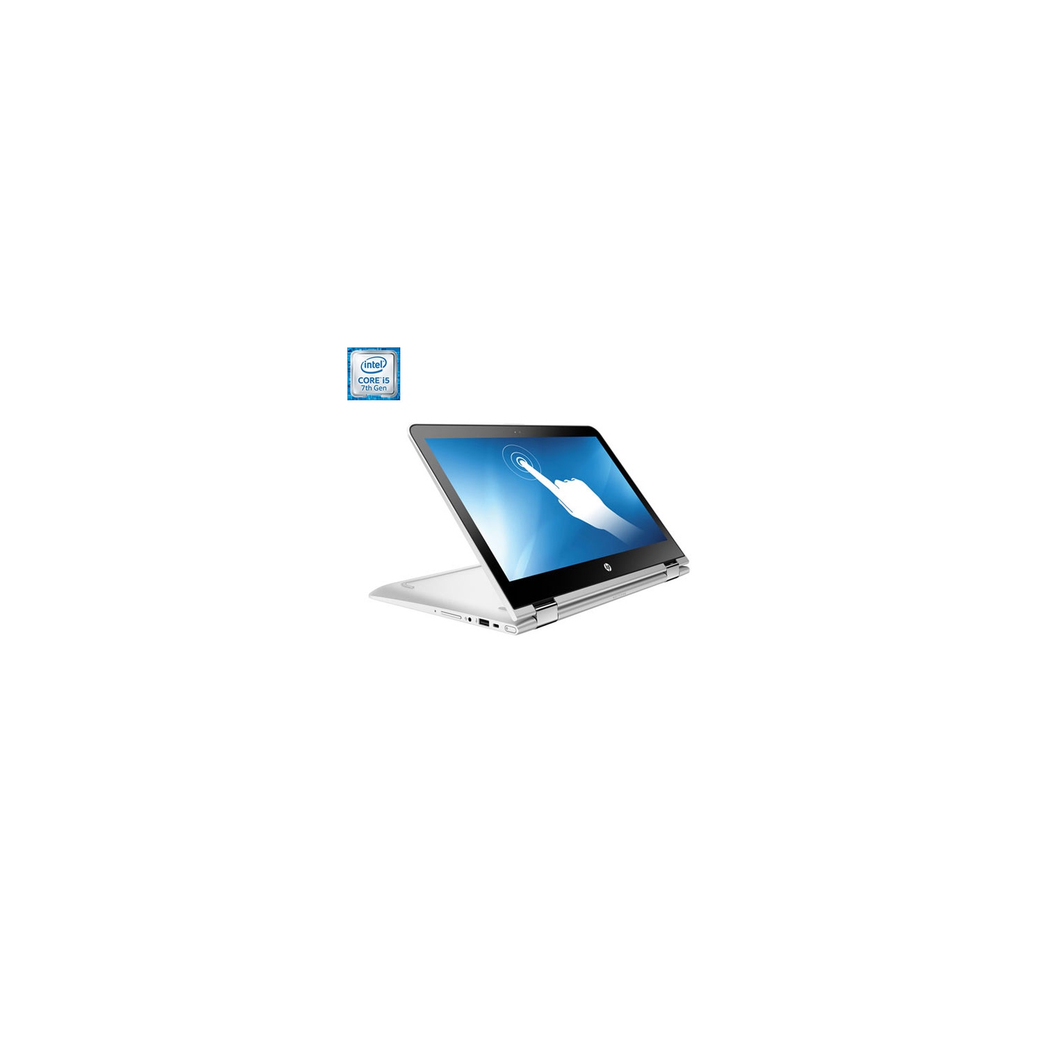 Refurbished (Good) -HP Pavilion x36013.3" Touchscreen Convertible Laptop-Silver (Intel Ci5-7200U/128GB SSD/8GB RAM/Win 10)