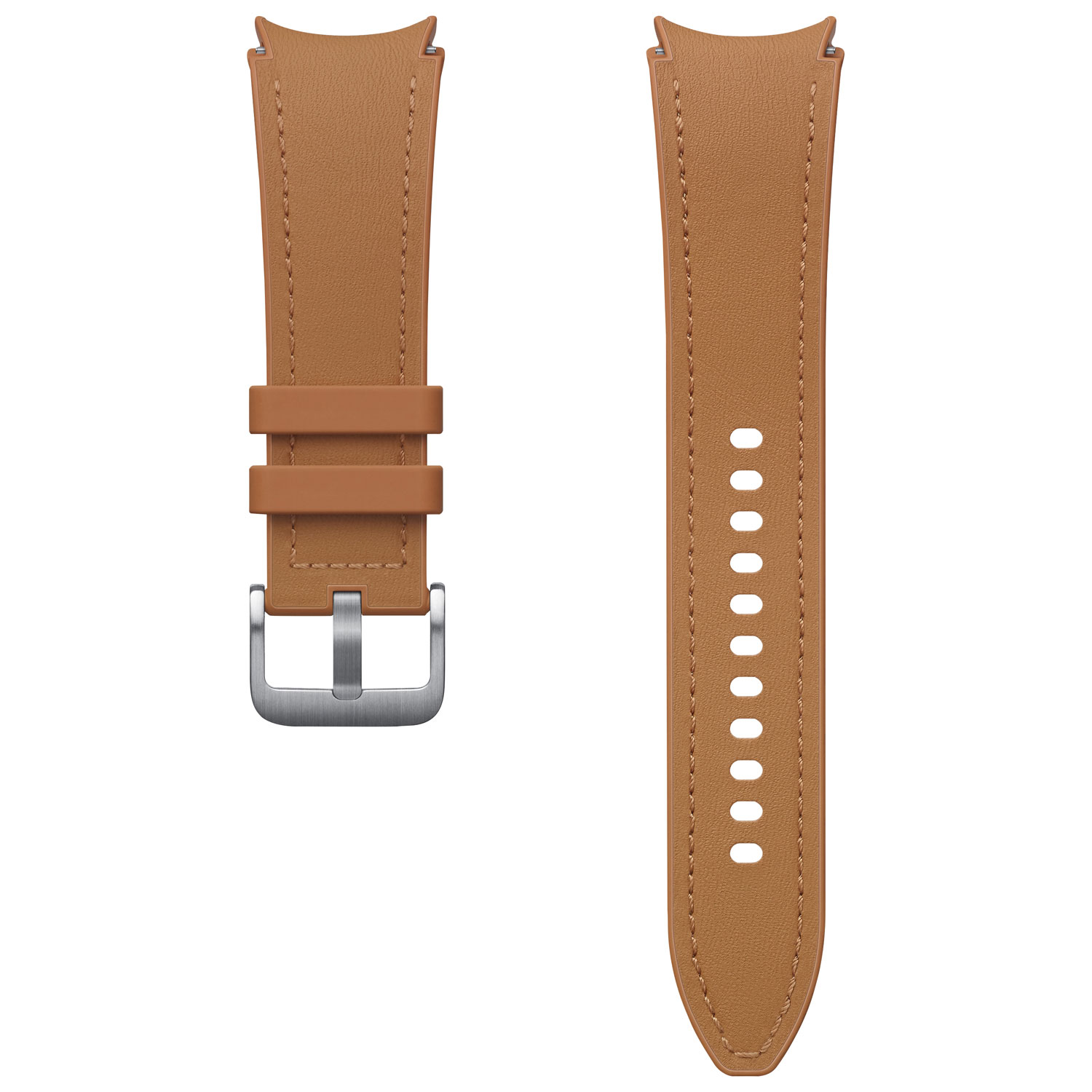 Samsung Hybrid Leather Band for Galaxy Watch - Small/Medium - Camel